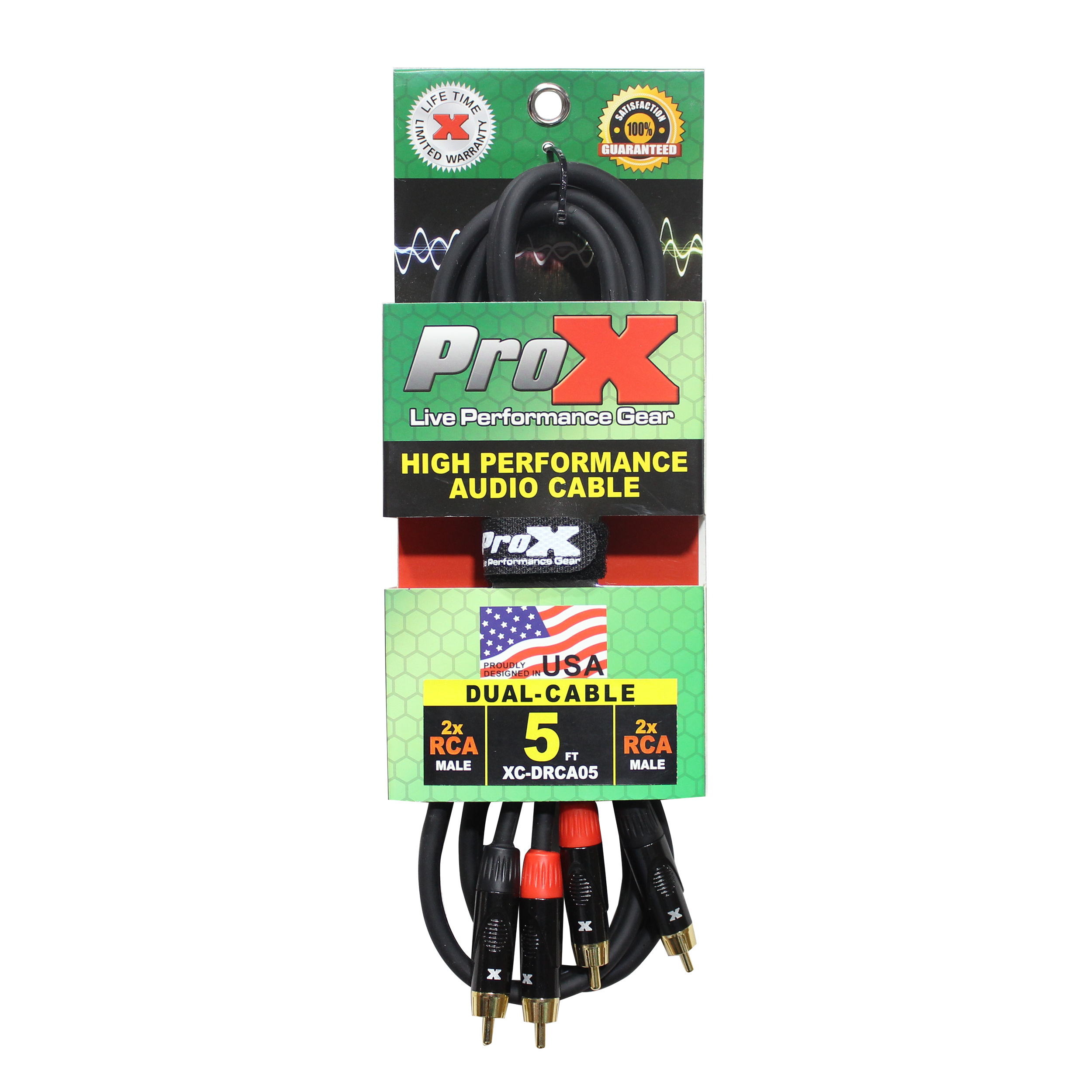 5' Ft. High Performance RCA Male to RCA Male Balanced Audio Cable