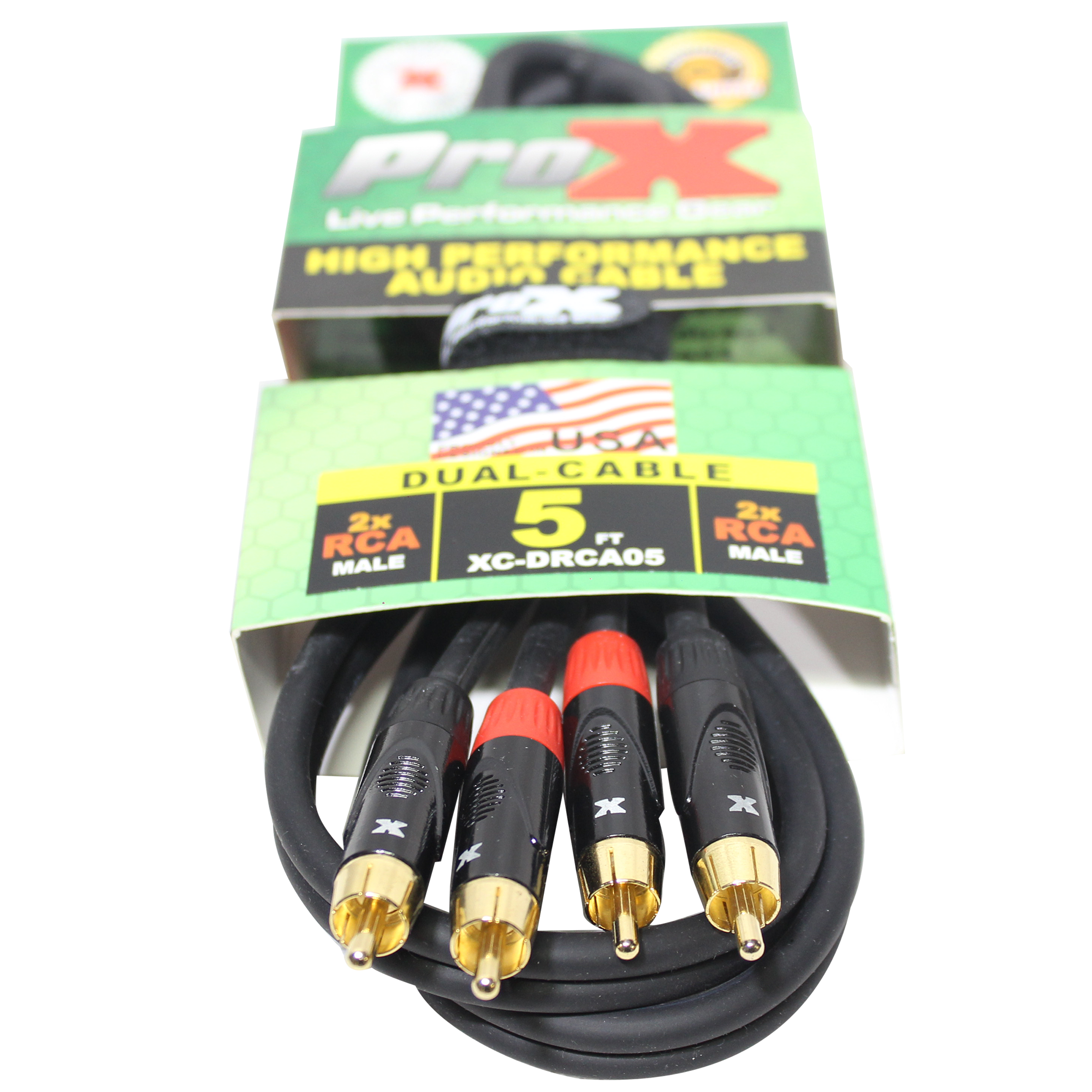 5' Ft. High Performance RCA Male to RCA Male Balanced Audio Cable
