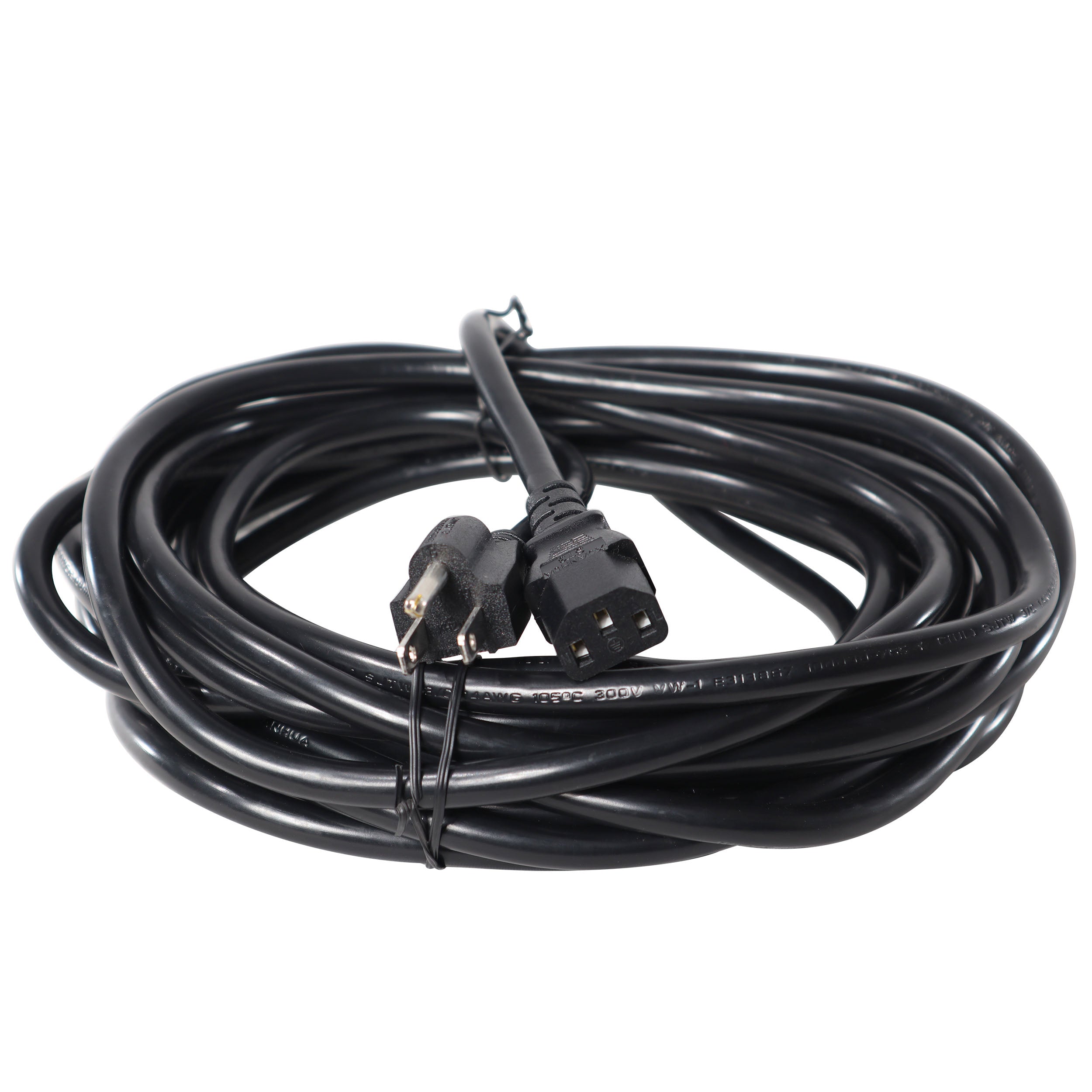 25 Ft. Power Cord NEMA 5-15P to NEMA 3-Prong 5-15R 14AWG Shielded Power Cable