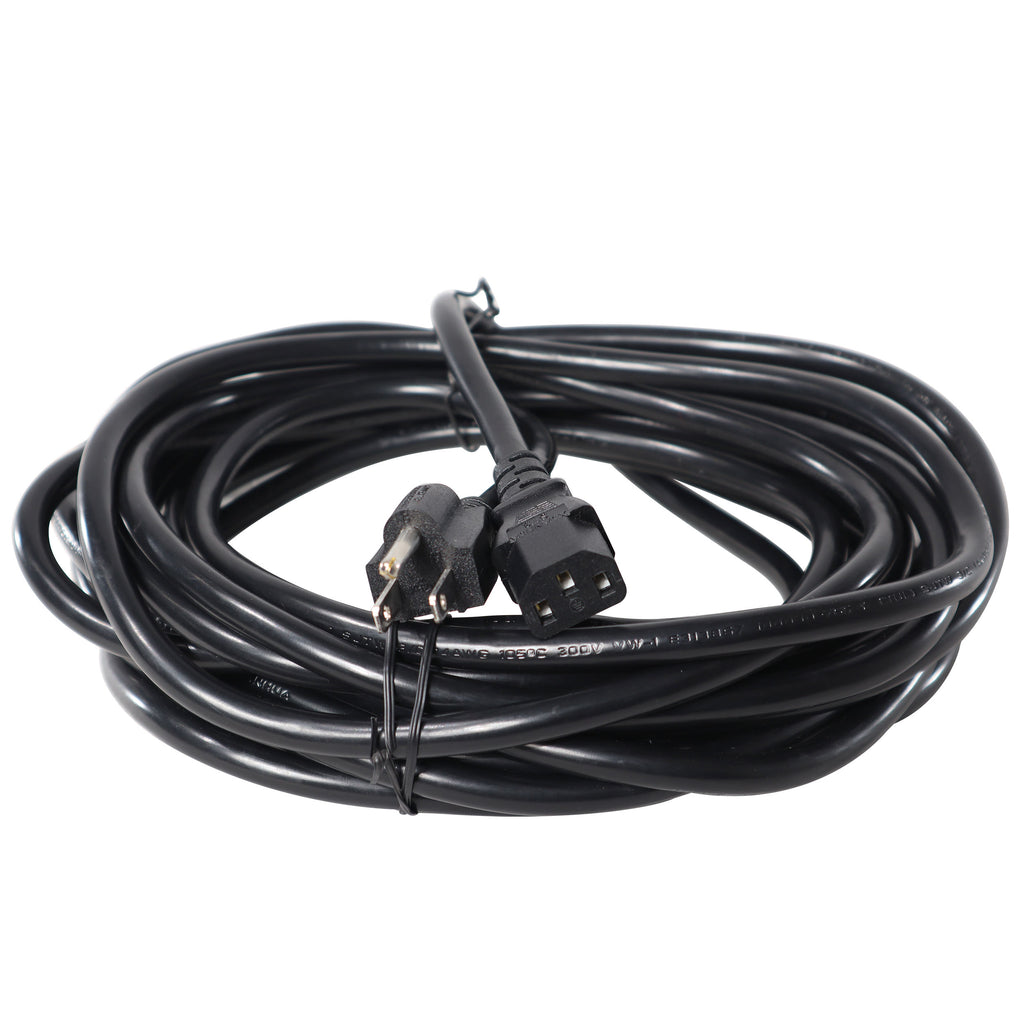 15PCS 25 Ft. Power Cord NEMA 5-15P to NEMA 3-Prong 5-15R 14AWG Shielded Power Cable