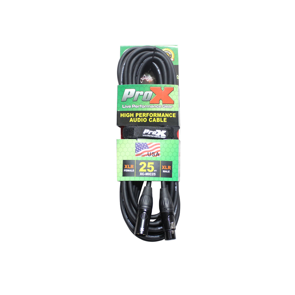 10PCS 25 Ft. Balanced XLR-F to XLR-M High Performance Microphone Cable