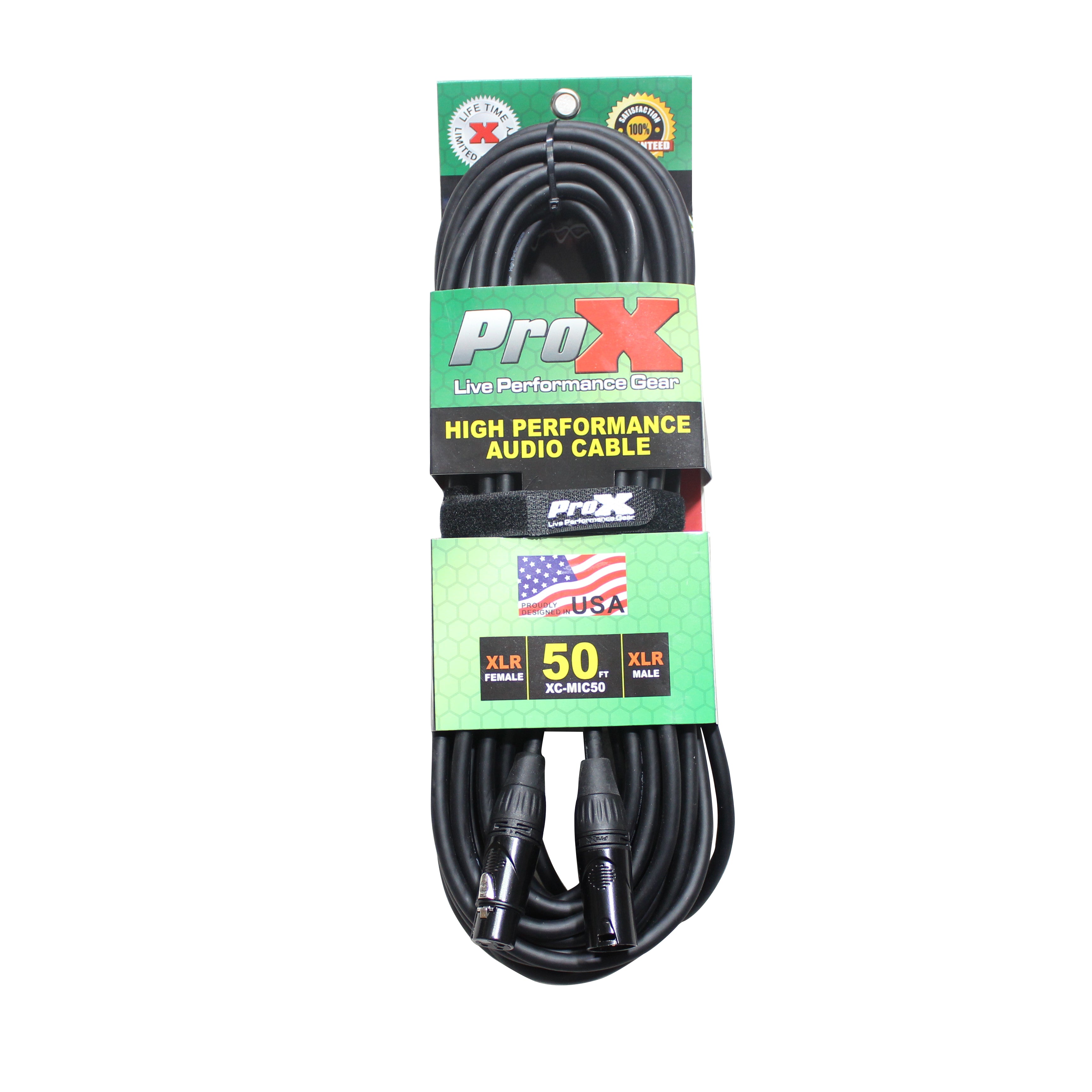 20PCS 50 Ft. Balanced XLR3-F to XLR3-M High Performance Microphone Cable