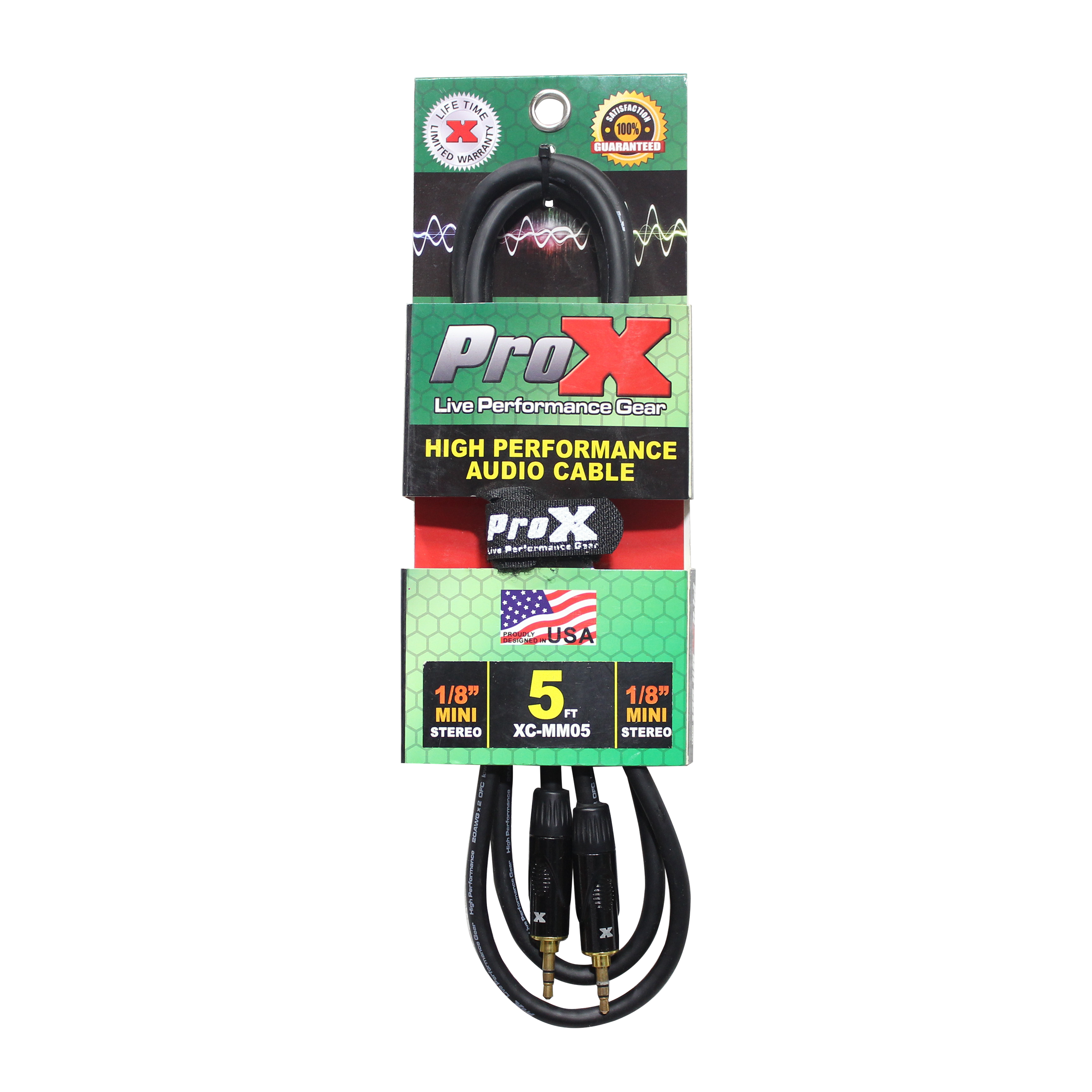 50PCS 5 Ft. Balanced TRS-M Mini 1/8" to TRS-M Mini 1/8" High-Performance Audio Cable