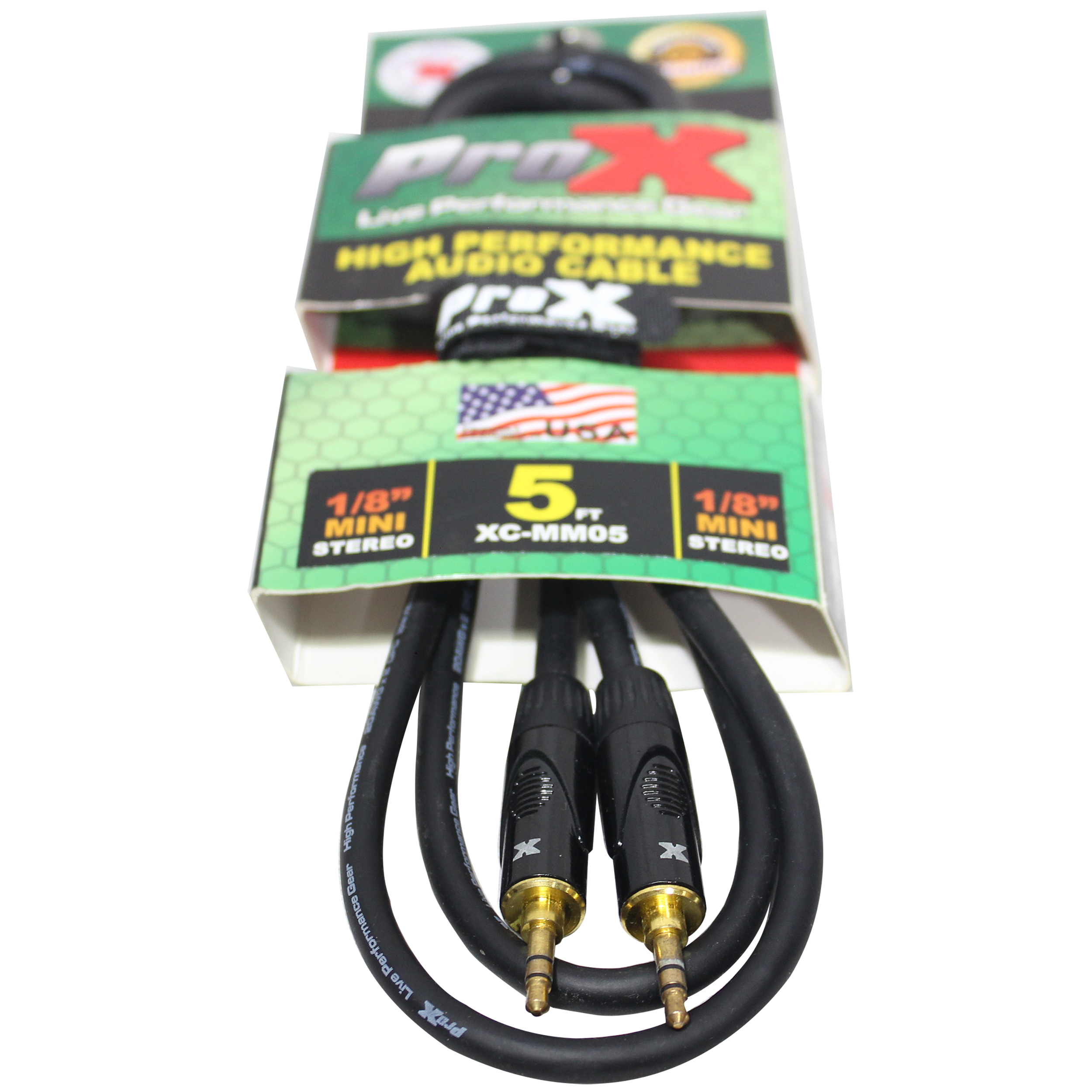 5 Ft. Balanced TRS-M Mini 1/8" to TRS-M Mini 1/8" High-Performance Audio Cable