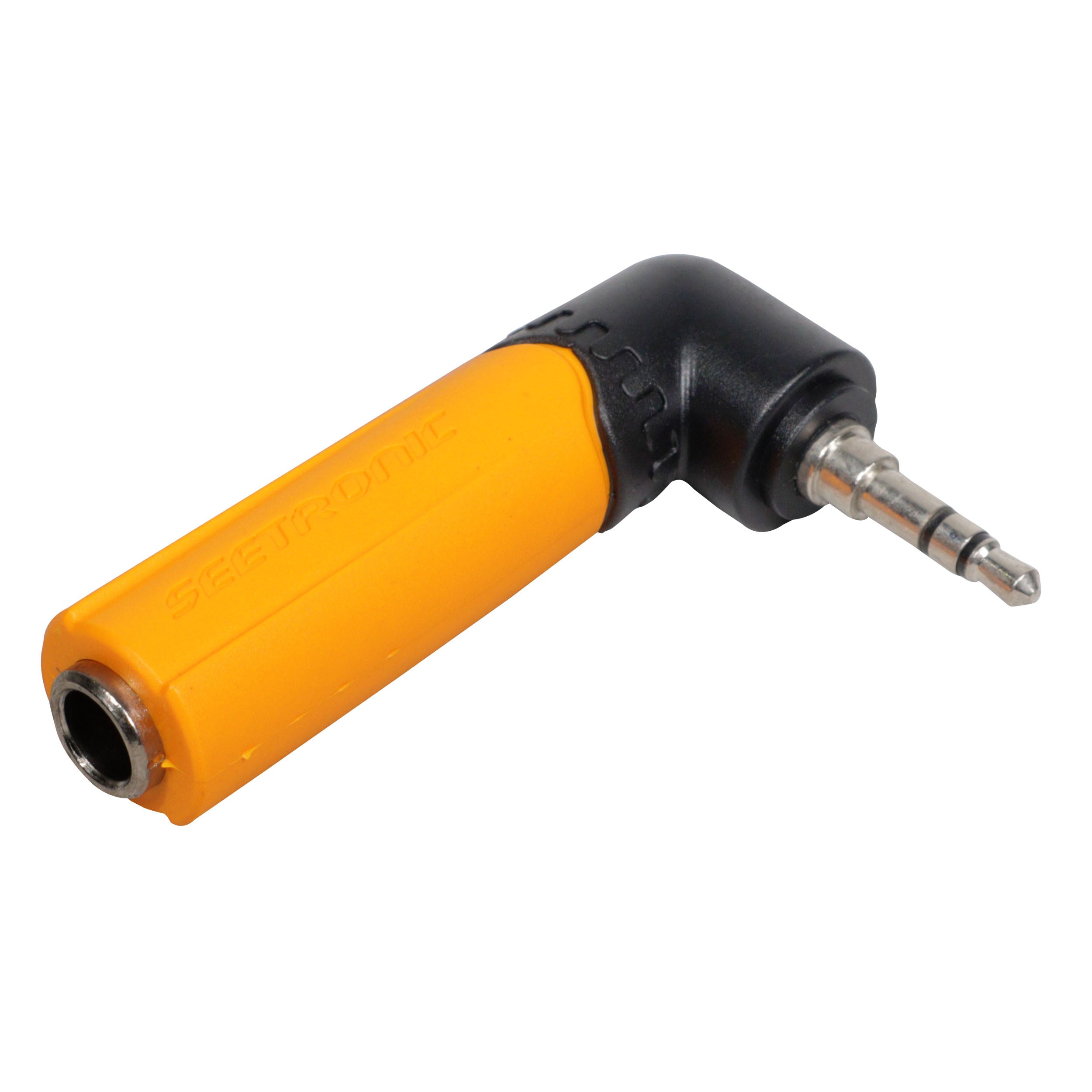 Professional MMJ3-PM-R 1/4" Female to 1/8" Male Stereo Right Angled Adapter