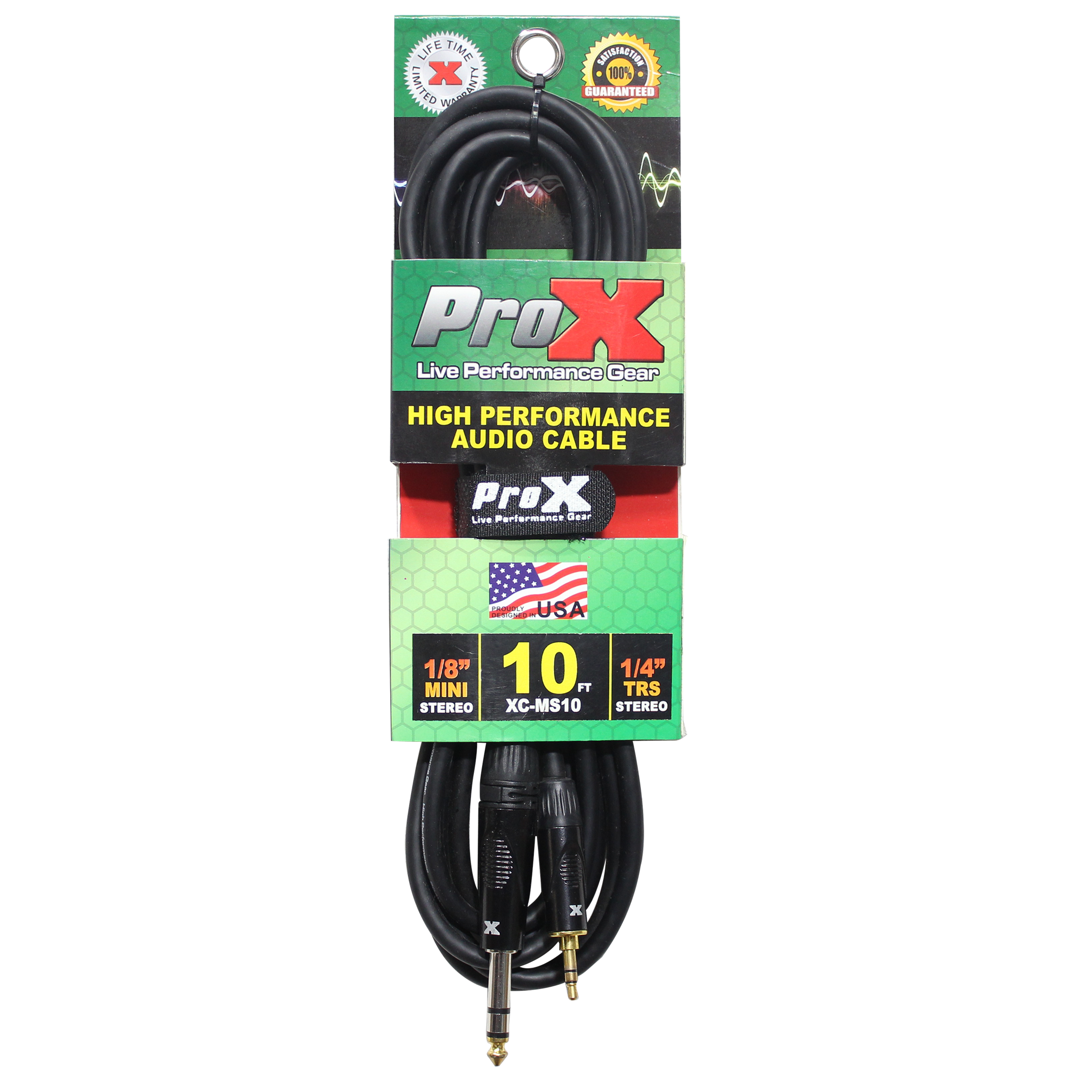 10 Ft. Balanced TRS-M Mini 1/8" to TRS-M  High Performance Audio Cable