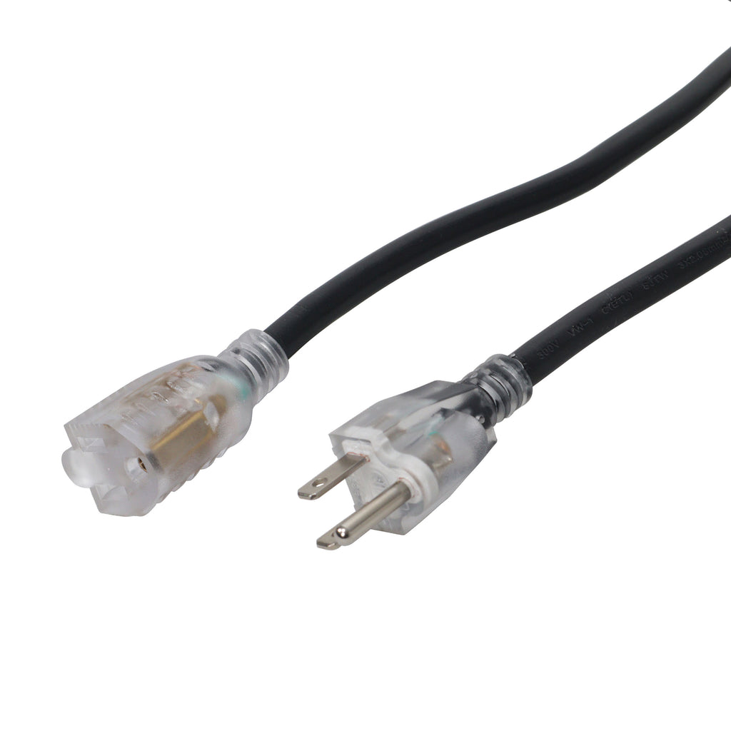 10PCS 10' Ft. 120VAC NEMA 15 Male to 3 Outlet Female Power-Extension Cord 12 AWG