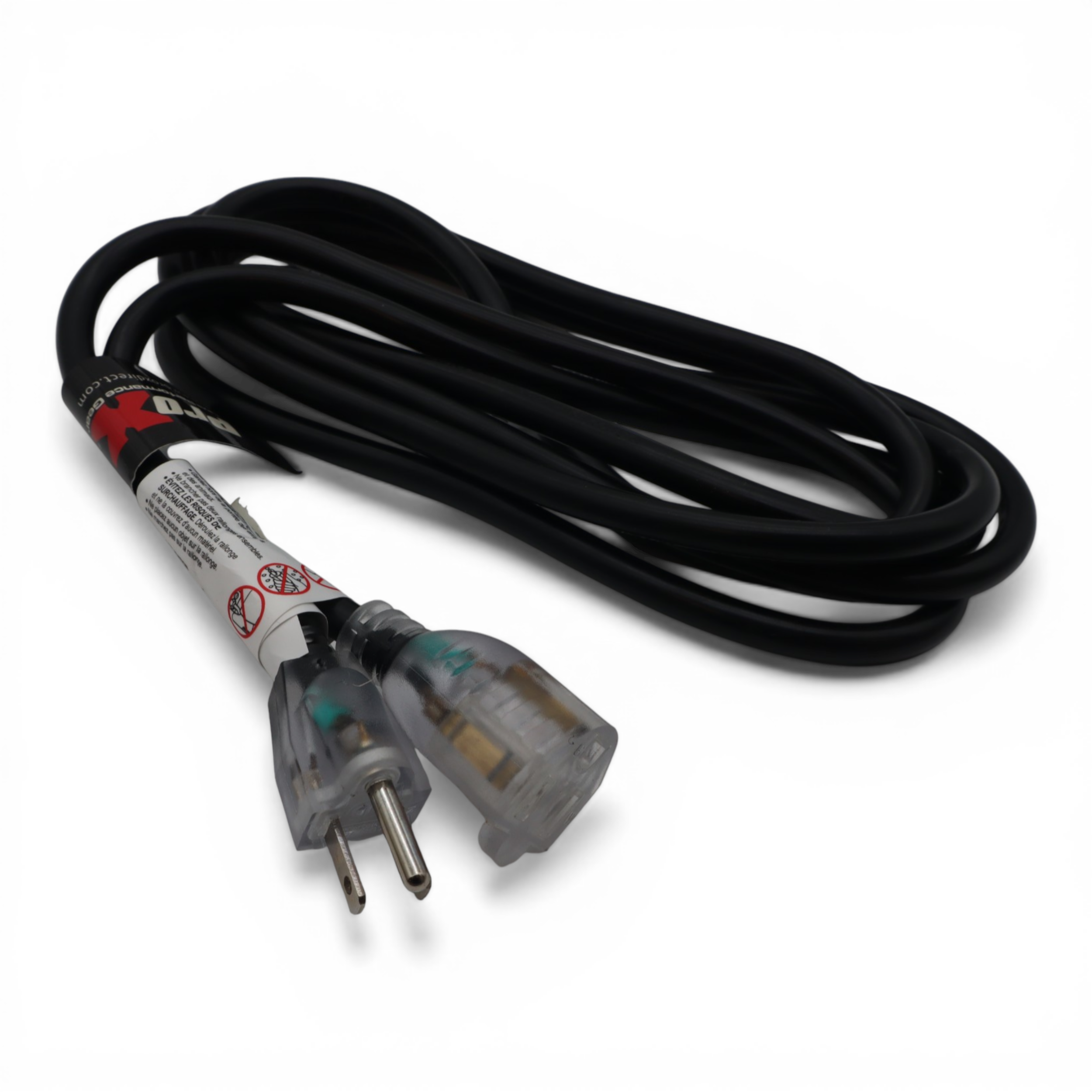 10PCS 10' Ft. 120VAC NEMA 15 Male to 3 Outlet Female Power-Extension Cord 12 AWG