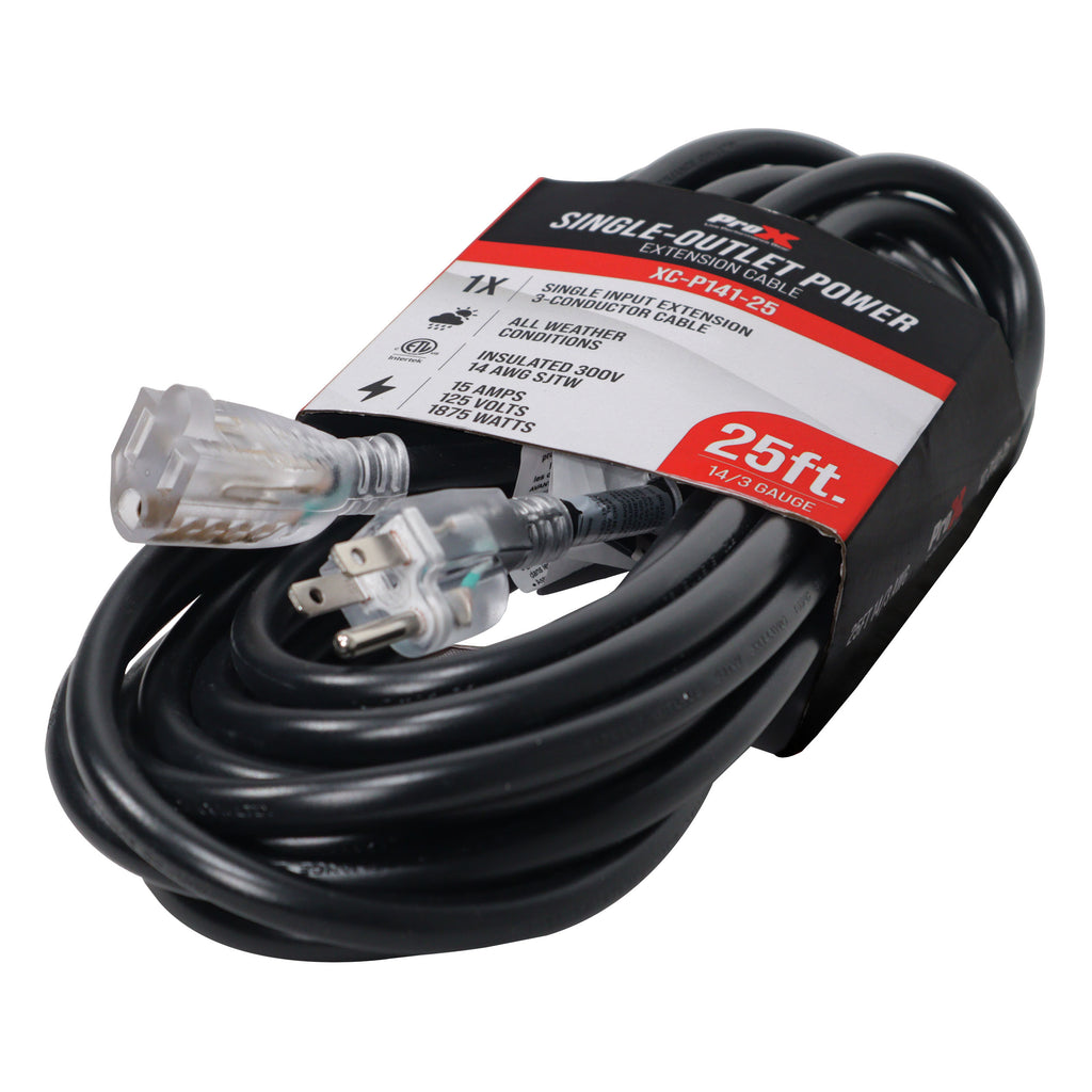 20PCS 25 Ft 110VAC Female 18AMP Power Cord 14AWG Extension Cable Power Cord