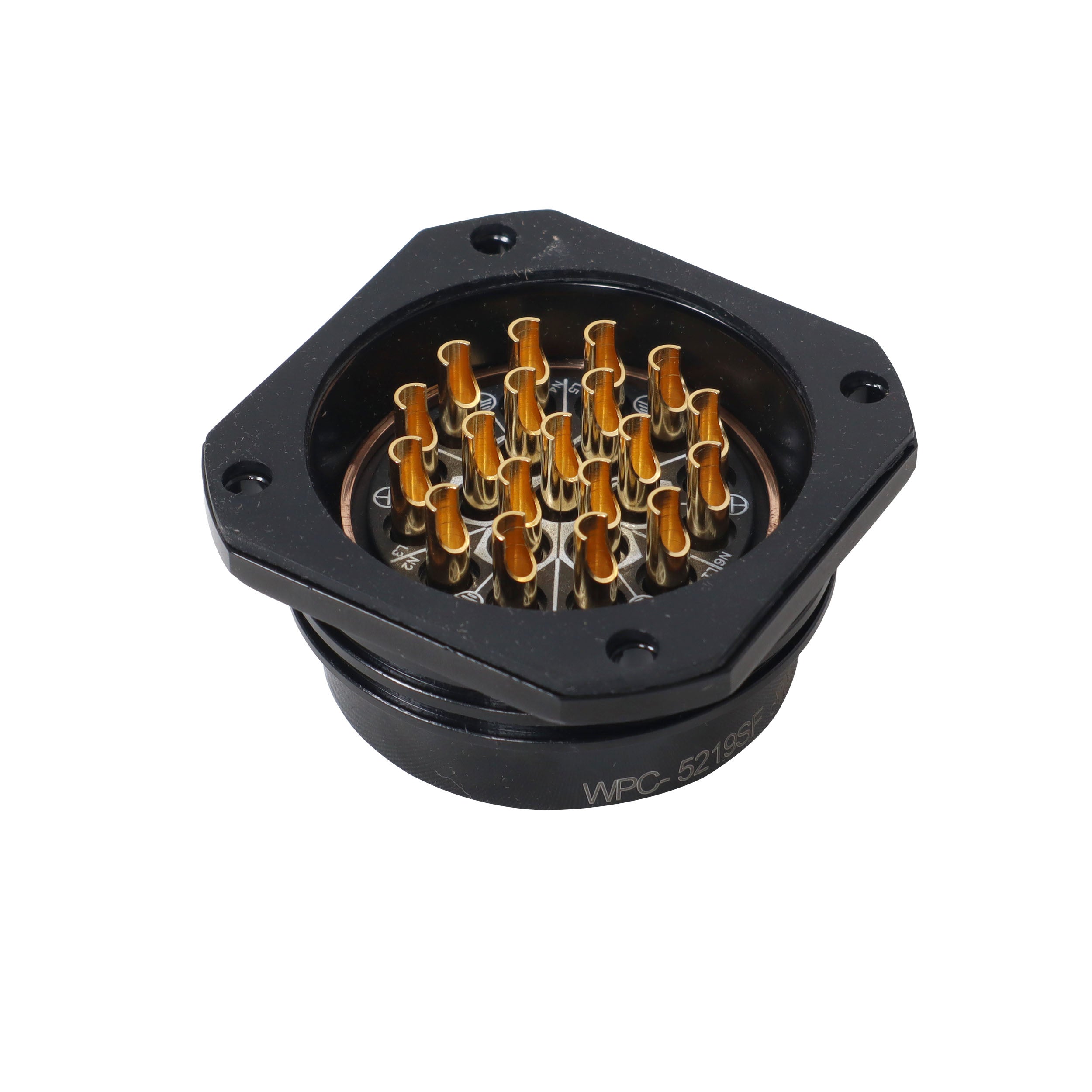 19-Pin Panel Female Connector - Solder Type - Kupo PLS-5219SF