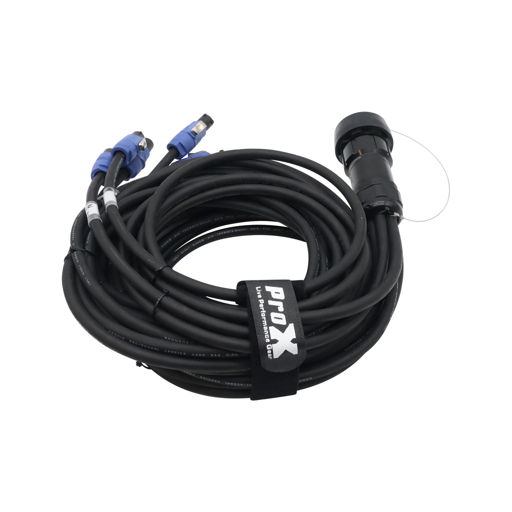 4PCS 19-Pin Kupo PLS to 6x PowerCon Blue 2x 6ft 2x 10ft 2x 16f SJOOW - 12AWG