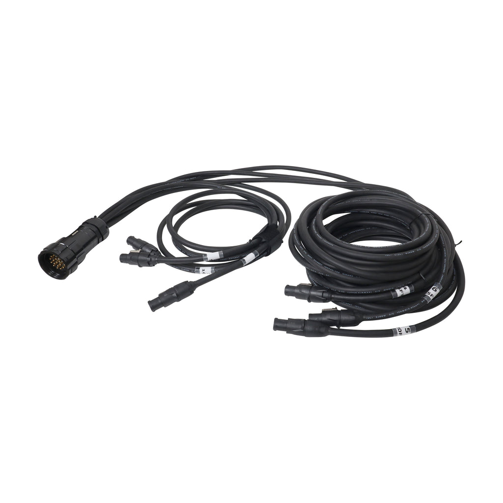 4PCS 19-Pin Kupo PLS to 6x Rean True1 3, 5, 10, 15, 20, 25 ft SJOOW - 12AWG