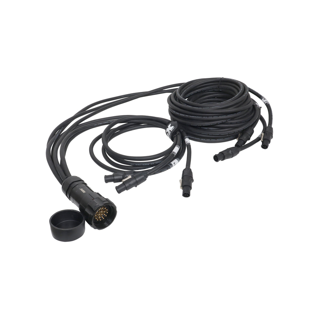 4PCS 19-Pin Kupo PLS to 6x Rean True1 3, 5, 10, 15, 20, 25 ft SJOOW - 12AWG