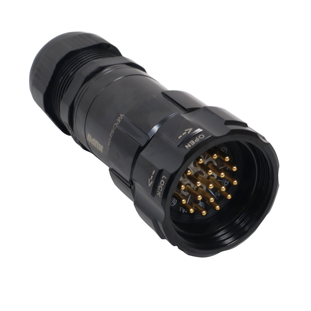19-Pin Male Connector - Solder Type - Kupo PLS-5219LM