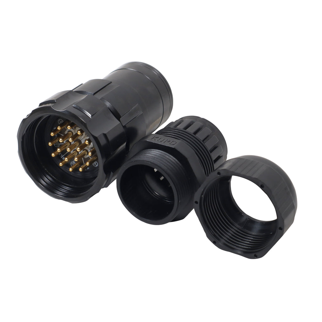 19-Pin Male Connector - Solder Type - Kupo PLS-5219LM