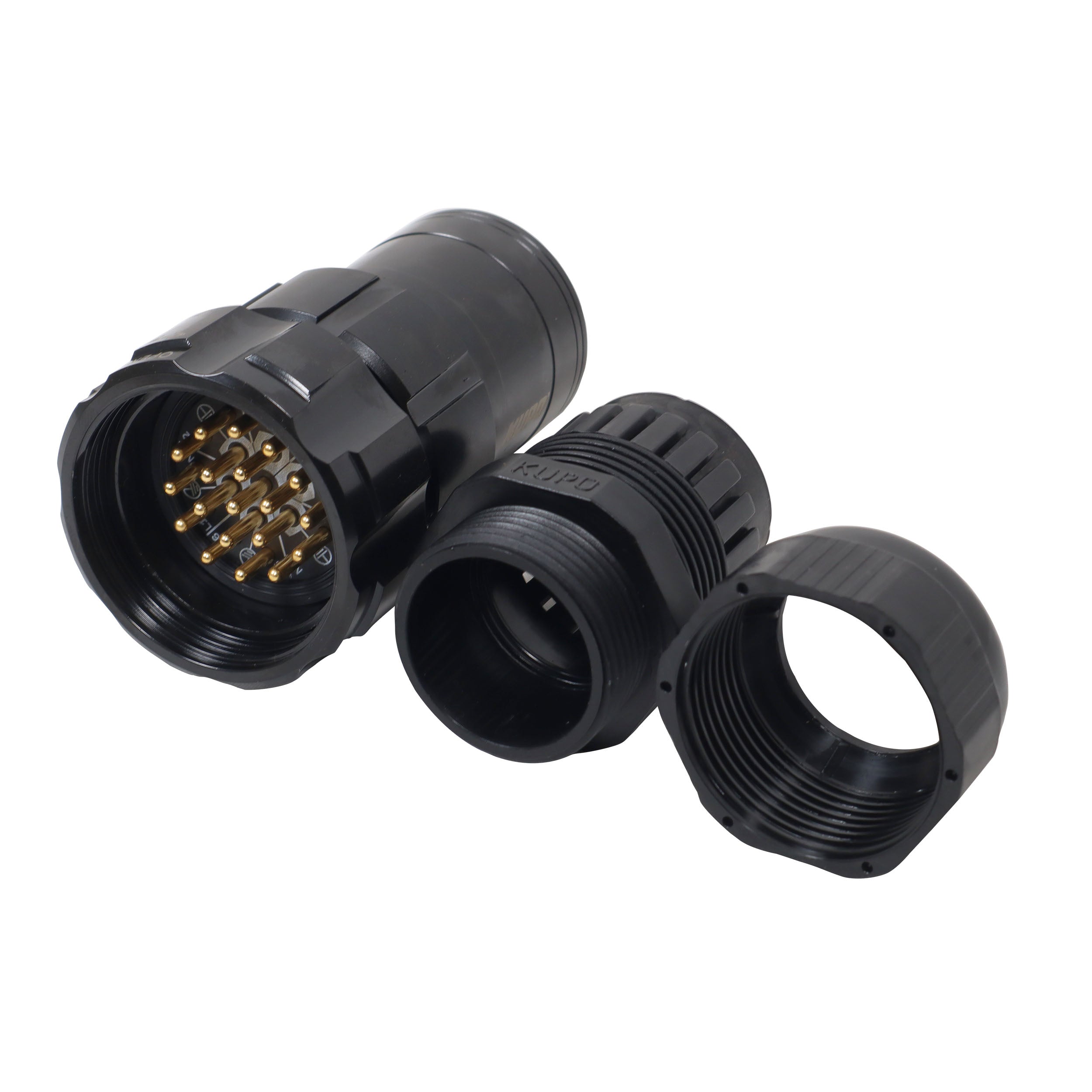 19-Pin Male Connector - Solder Type - Kupo PLS-5219LM