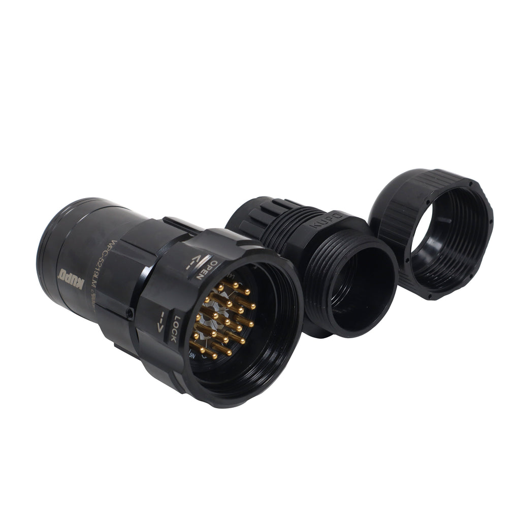 19-Pin Male Connector - Solder Type - Kupo PLS-5219LM