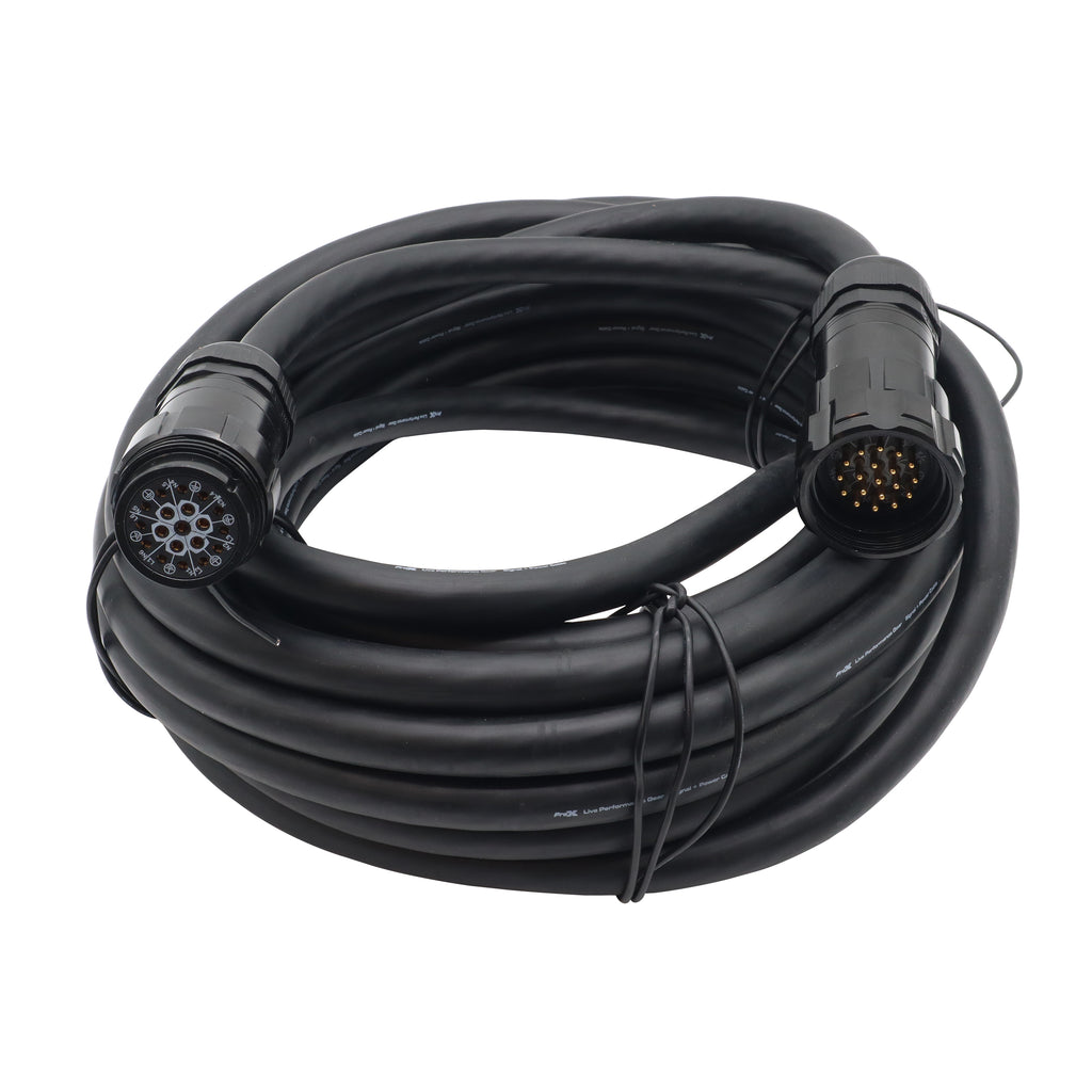 Power Distribution 50Ft 19 Pin Male to Female 12 AWG Extension Cable
