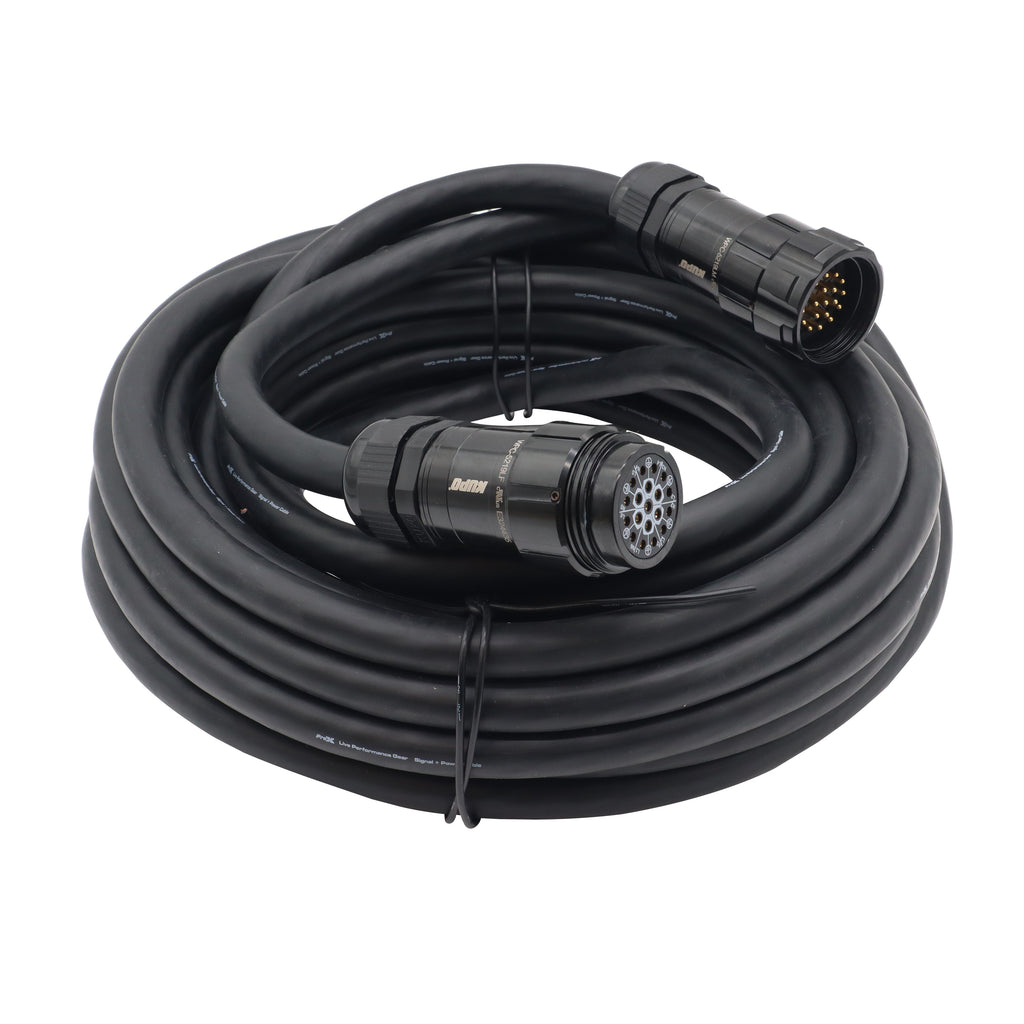 Power Distribution 50Ft 19 Pin Male to Female 12 AWG Extension Cable