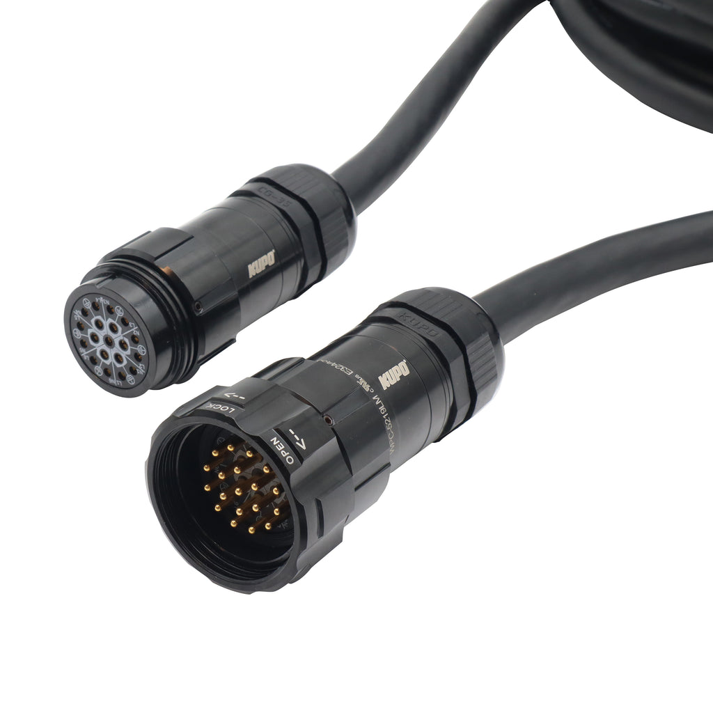 Power Distribution 50Ft 19 Pin Male to Female 12 AWG Extension Cable