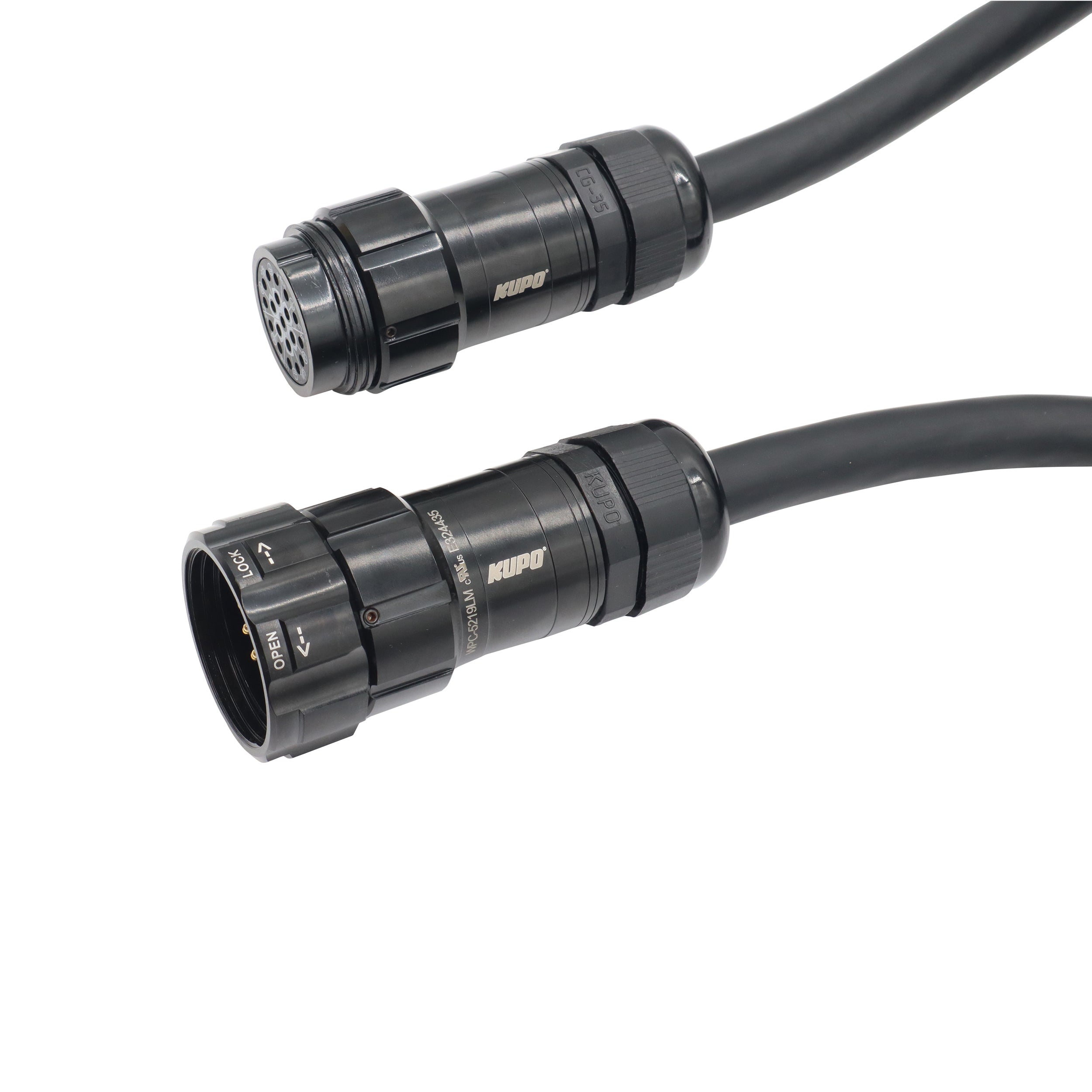 Power Distribution 50Ft 19 Pin Male to Female 12 AWG Extension Cable