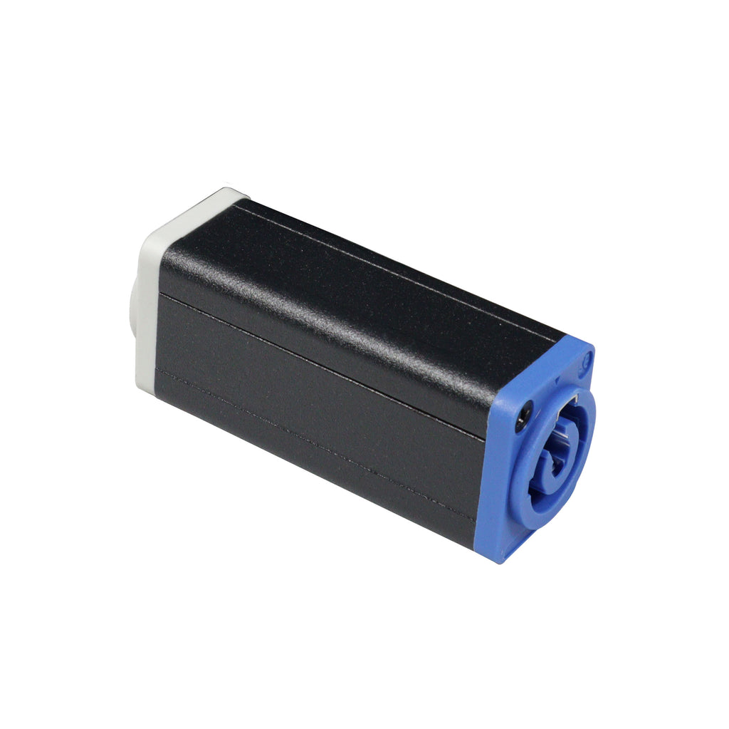 PowerKon cable Coupler Adapter BLUE Power In to GRAY Power Out