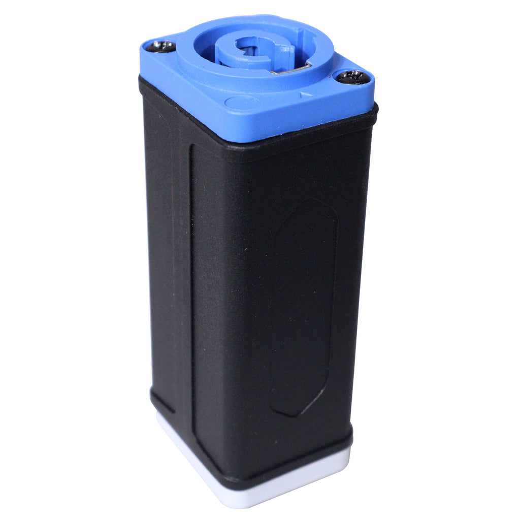 PowerKon cable Coupler Adapter BLUE Power In to GRAY Power Out