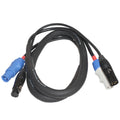50PCS 3' Ft Dual 14AWG Powerkon to Dual DMX Combo Link Jumper Cable