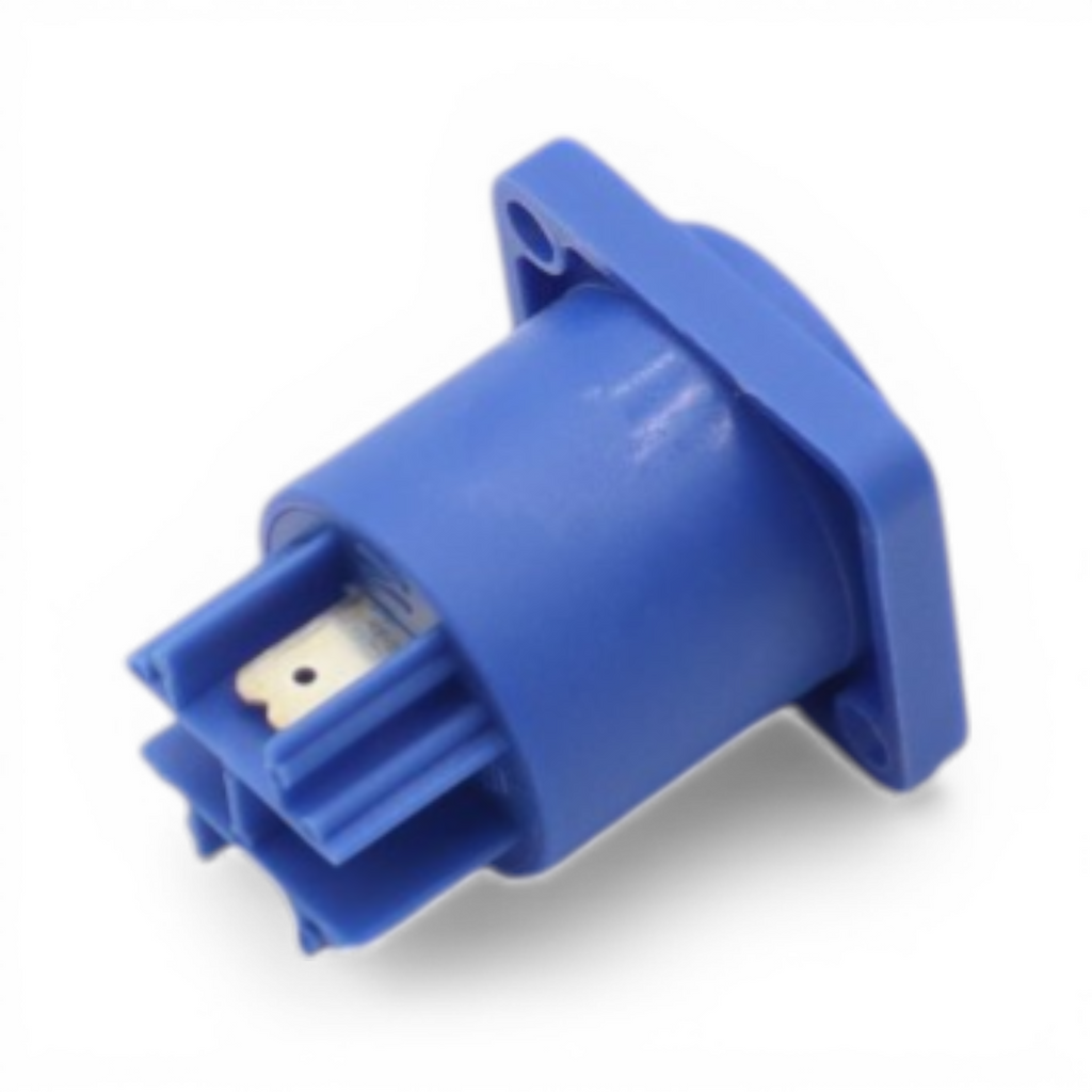 Panel Mount Blue Power Connection  Compatible Female Connector