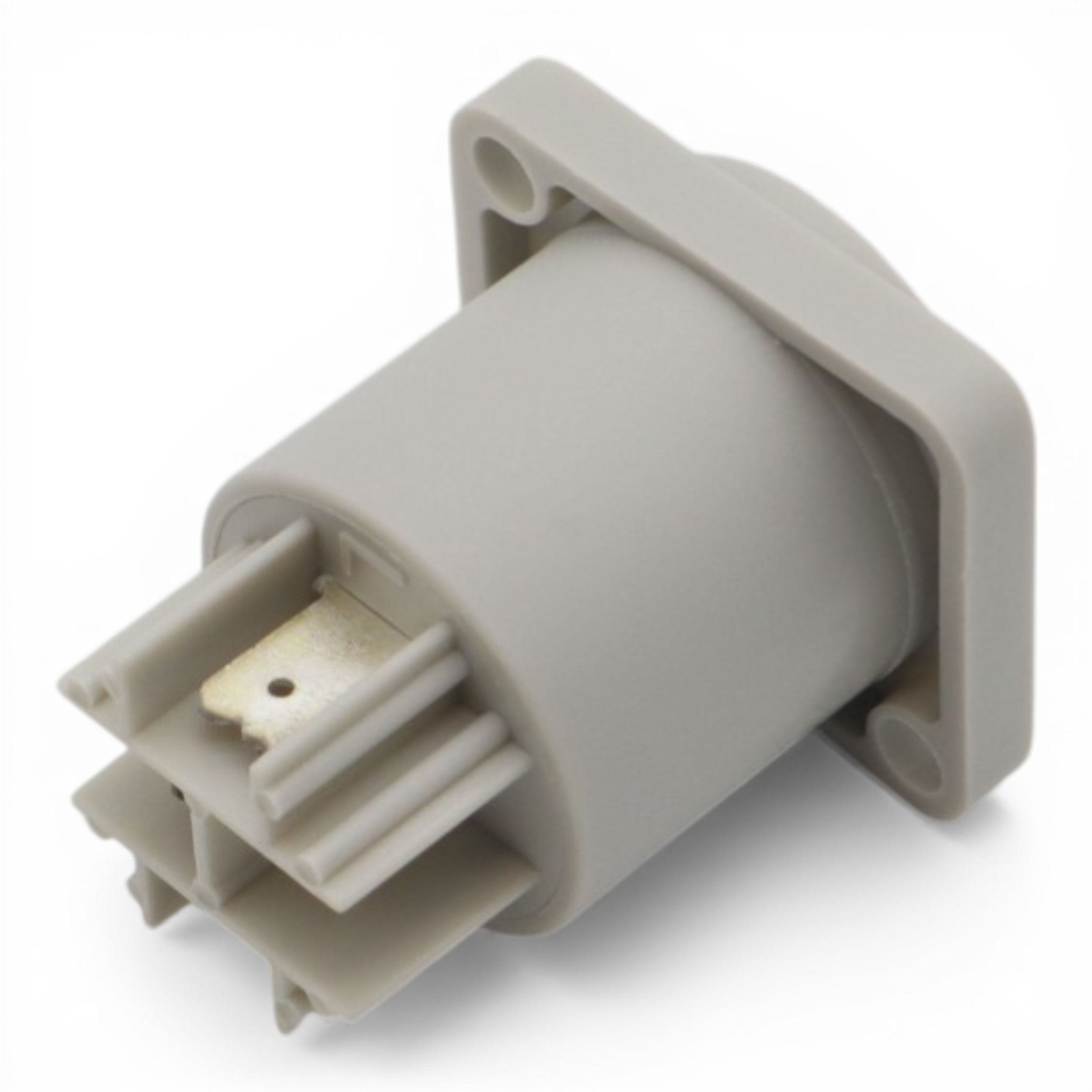 Panel Mount Gray Power Connector Female Connector for Power Connector compatible devices