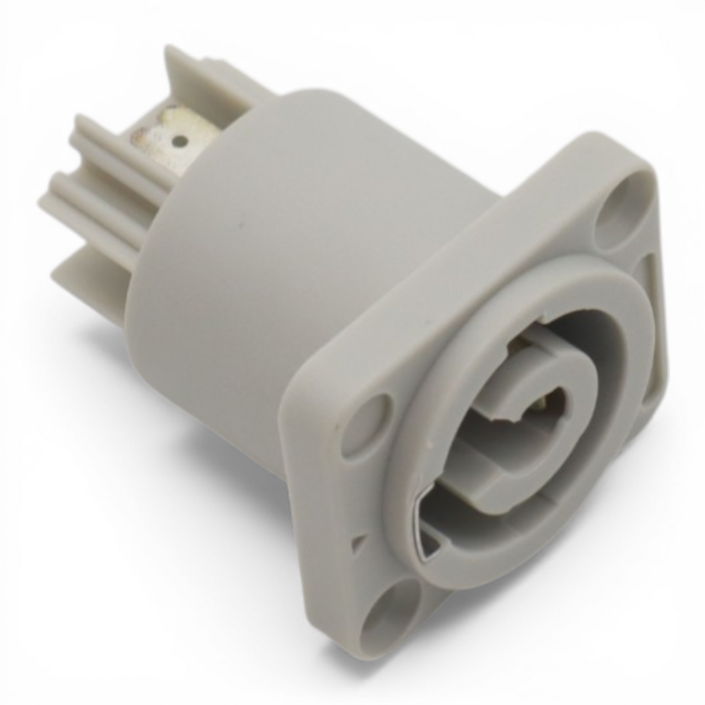 Panel Mount Gray Power Connector Female Connector for Power Connector compatible devices