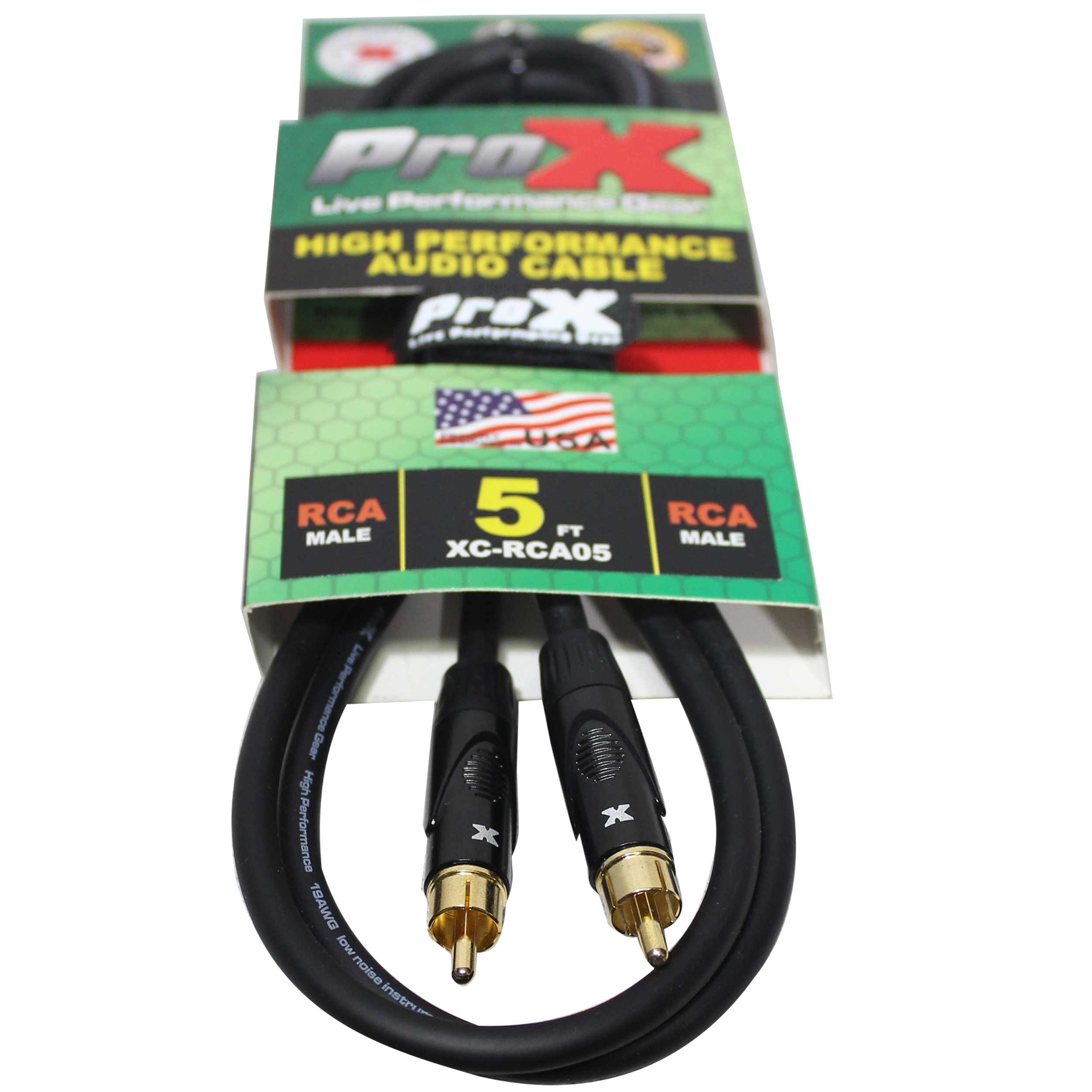 50PCS 5 Ft. High Performance Audio Cable RCA to RCA