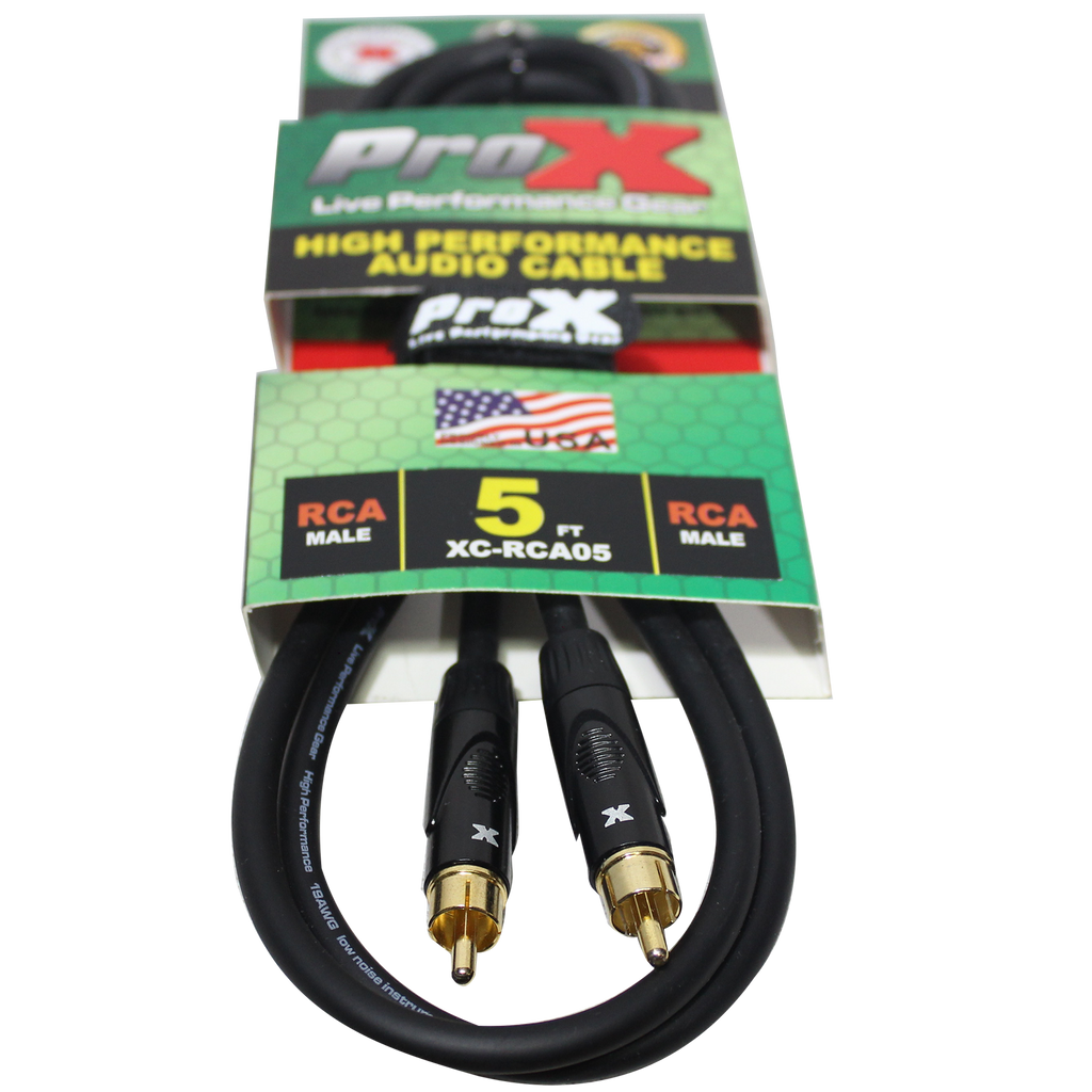 10PCS 5 Ft. High Performance Audio Cable RCA to RCA