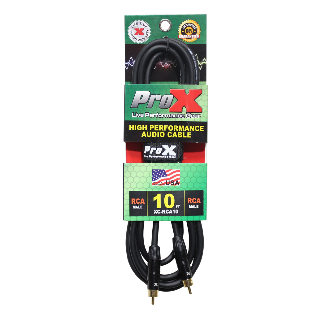 50PCS 10 Ft. High Performance Audio Cable RCA to RCA
