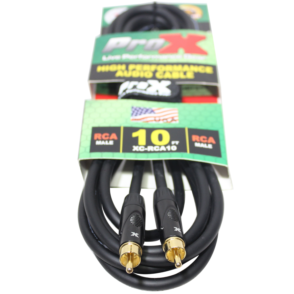 10PCS 10 Ft. High Performance Audio Cable RCA to RCA