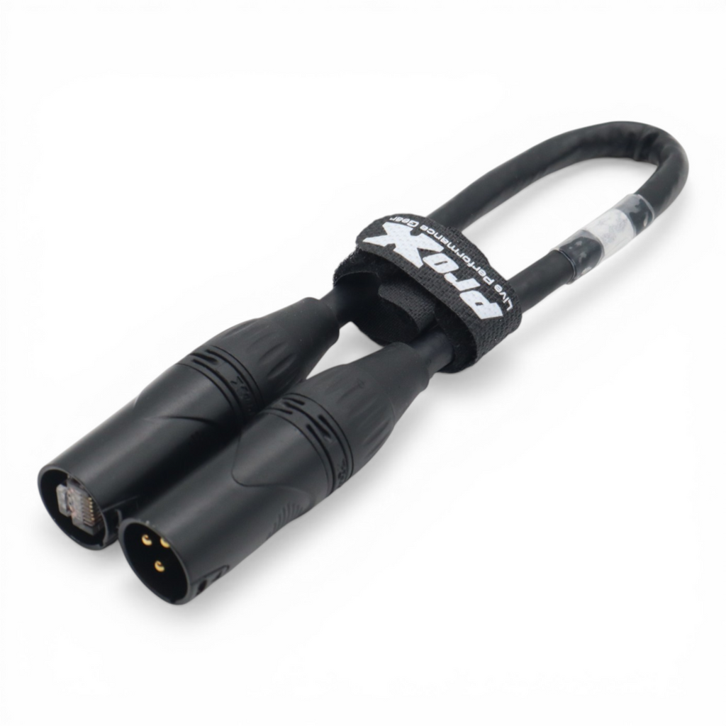 1FT RDNET XLR-M to RJ45 Cat5 / Cat6