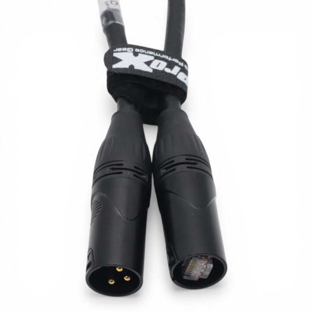 10PCS 1FT RDNET XLR-M to RJ45 Cat5 / Cat6