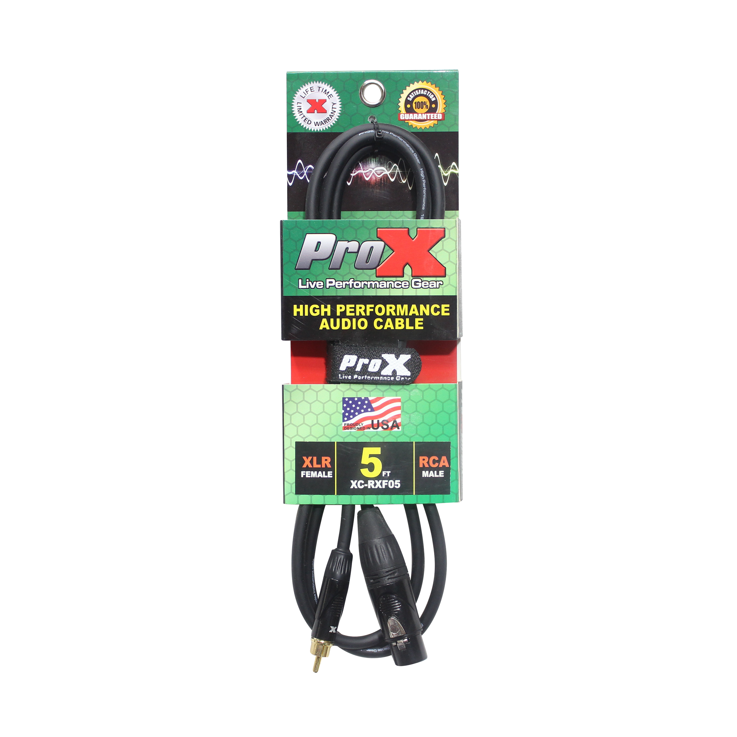 10PCS 5 Ft. Unbalanced RCA to XLR3-F High Performance Audio Cable