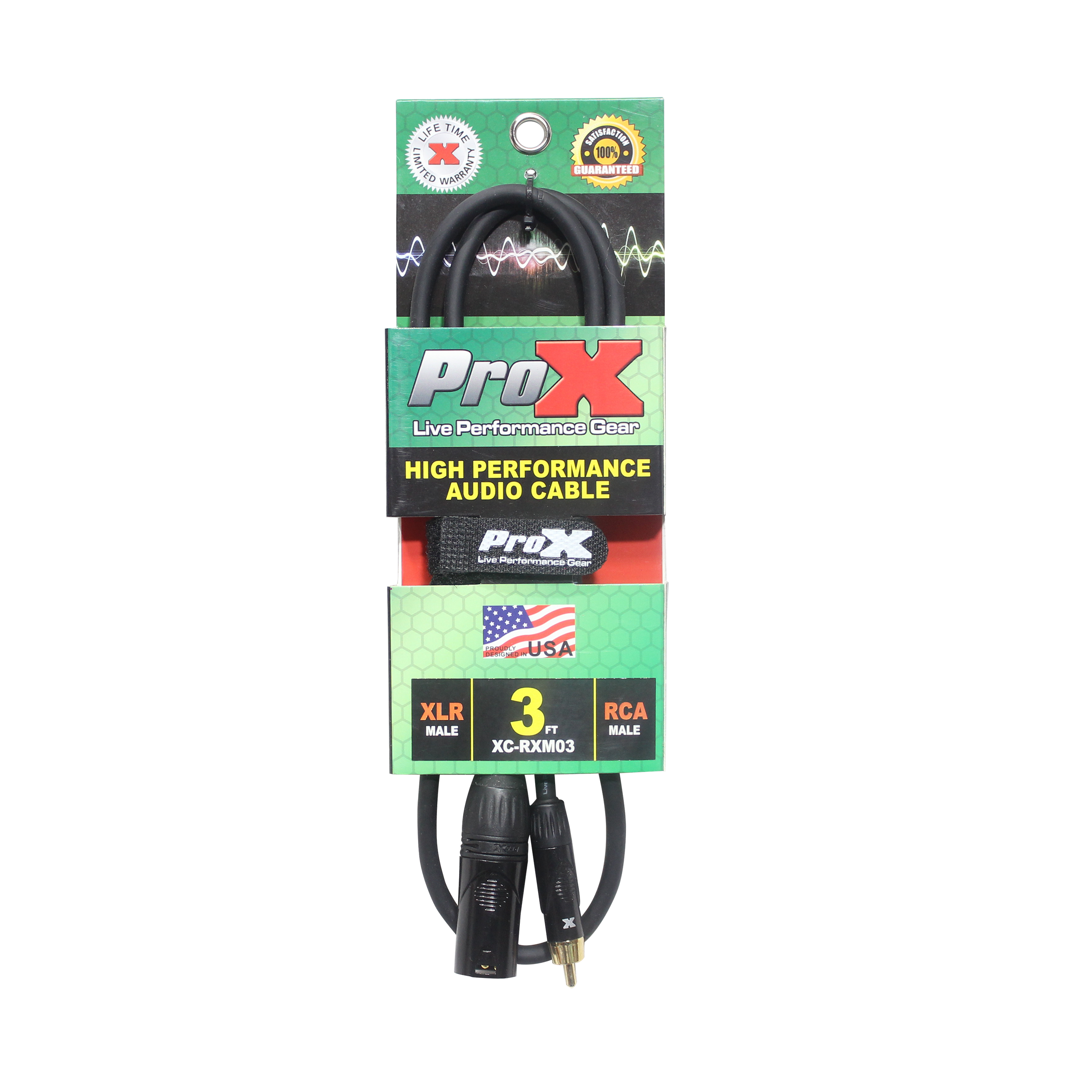 10PCS 3' Ft. High Performance XLR Male to RCA Male Unbalanced Audio Cable