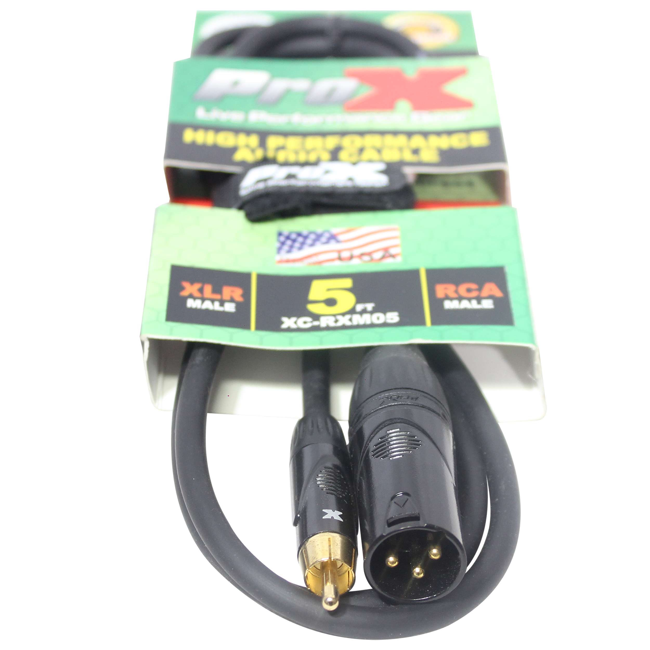 10PCS 5' Ft. High Performance XLR Male to RCA Male Unbalanced Audio Cable