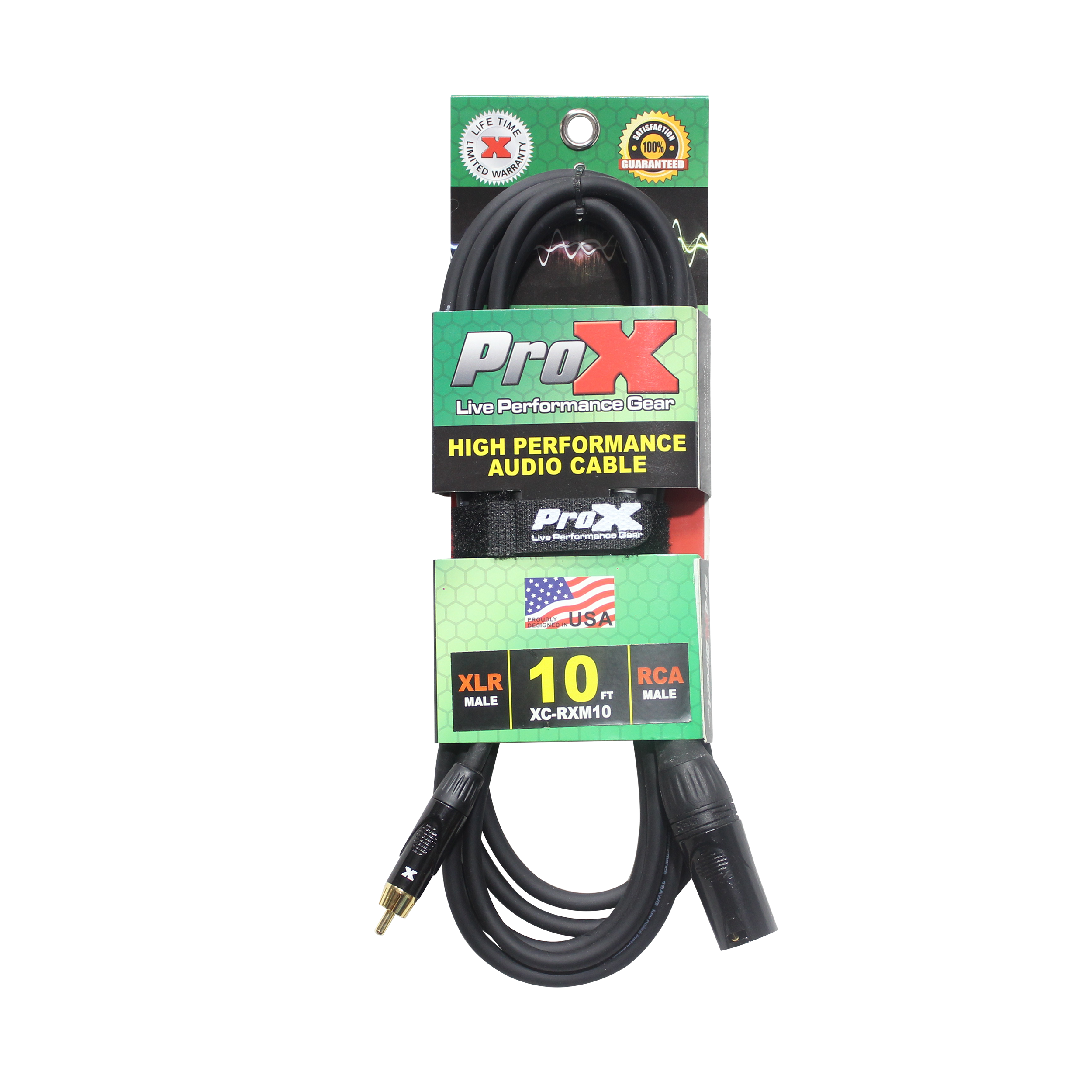 10PCS 10' Ft. High Performance XLR Male to RCA Male Unbalanced Audio Cable