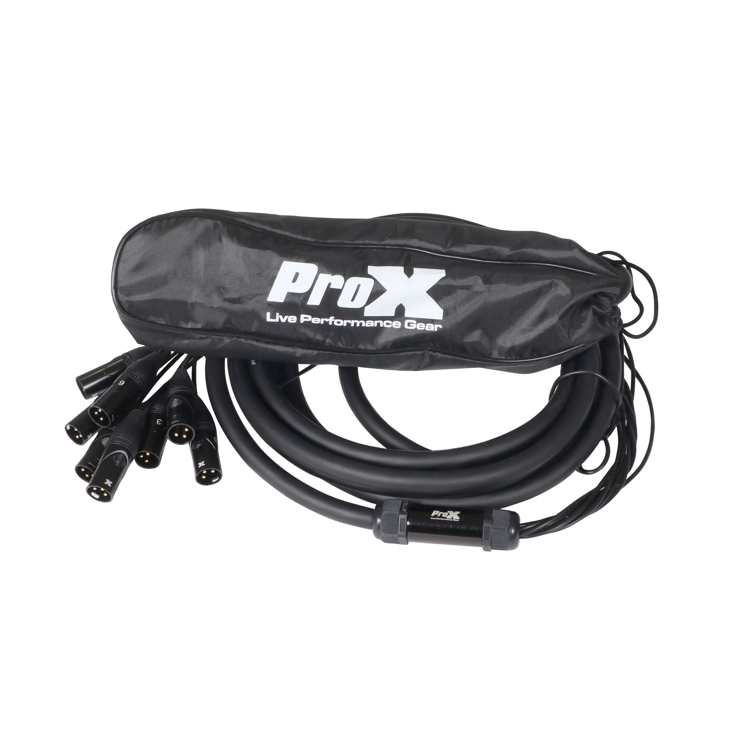 20 Ft. XLR Stage Recording Extension Box Snake 8 XLR-F Send Inputs