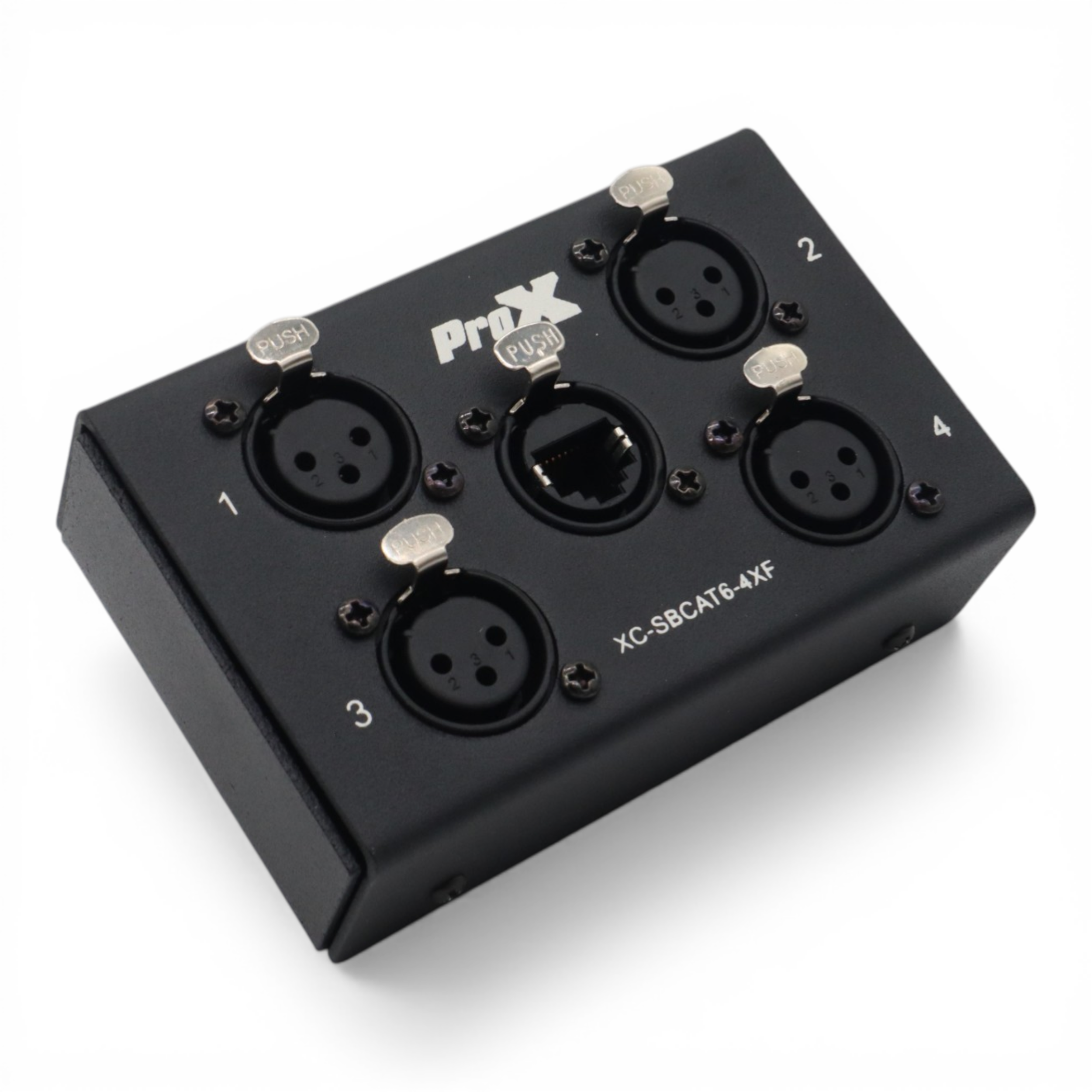4 Channel XLR-F CAT6 Audio/DMX Portable Snake Box