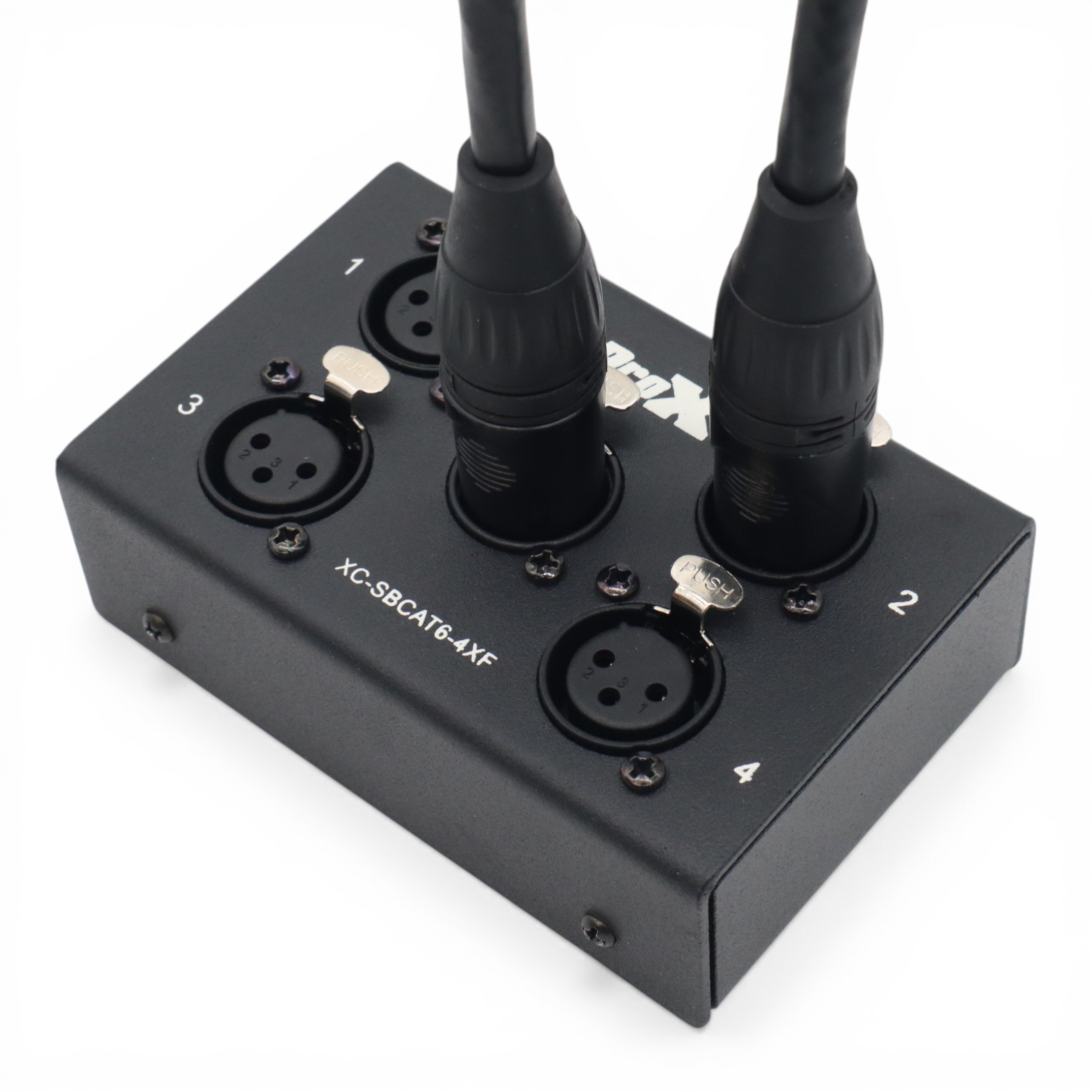 4 Channel XLR-F CAT6 Audio/DMX Portable Snake Box