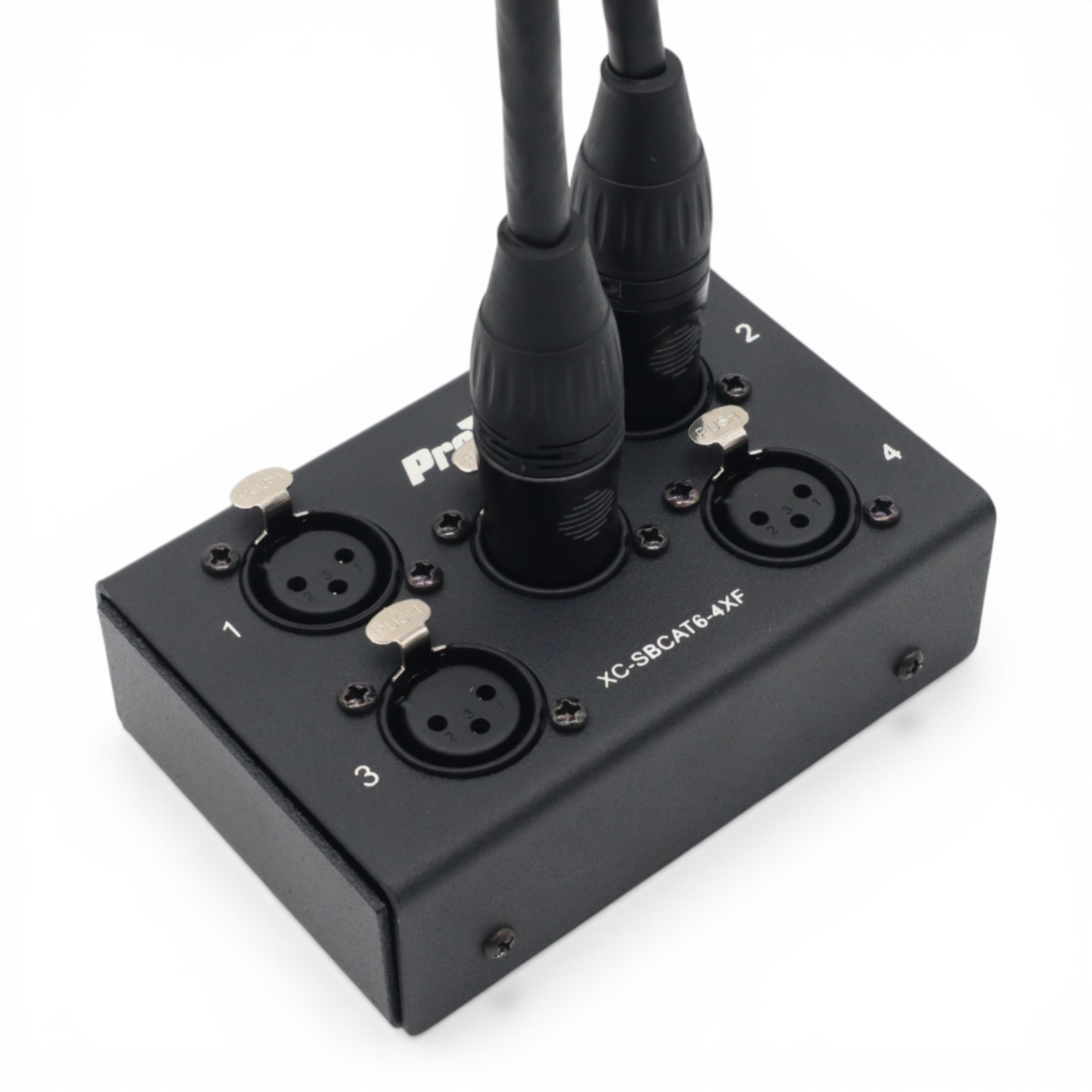 4 Channel XLR-F CAT6 Audio/DMX Portable Snake Box