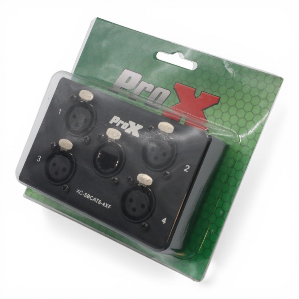 4 Channel XLR-F CAT6 Audio/DMX Portable Snake Box