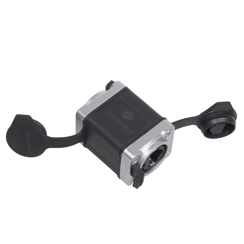 12PCS Professional Military Tactical RJ45 Ethernet Coupler IP65 Waterproof for Cat6 Cat7 Cat8