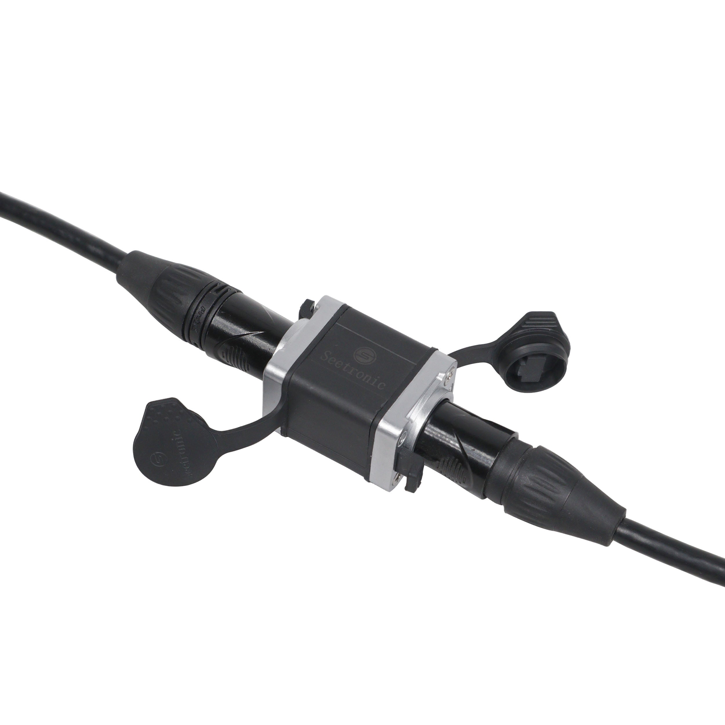 12PCS Professional Military Tactical RJ45 Ethernet Coupler IP65 Waterproof for Cat6 Cat7 Cat8