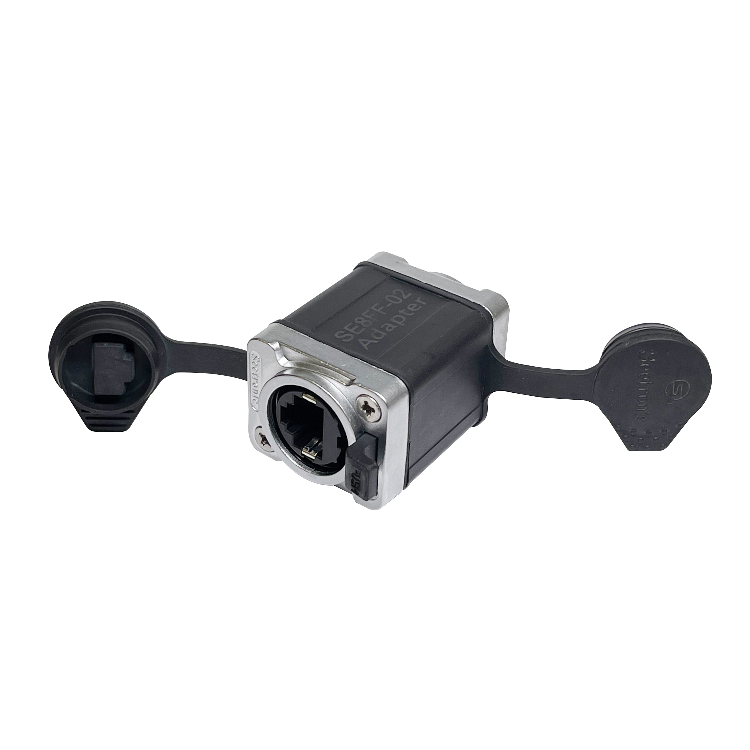 12PCS Professional Military Tactical RJ45 Ethernet Coupler IP65 Waterproof for Cat6 Cat7 Cat8