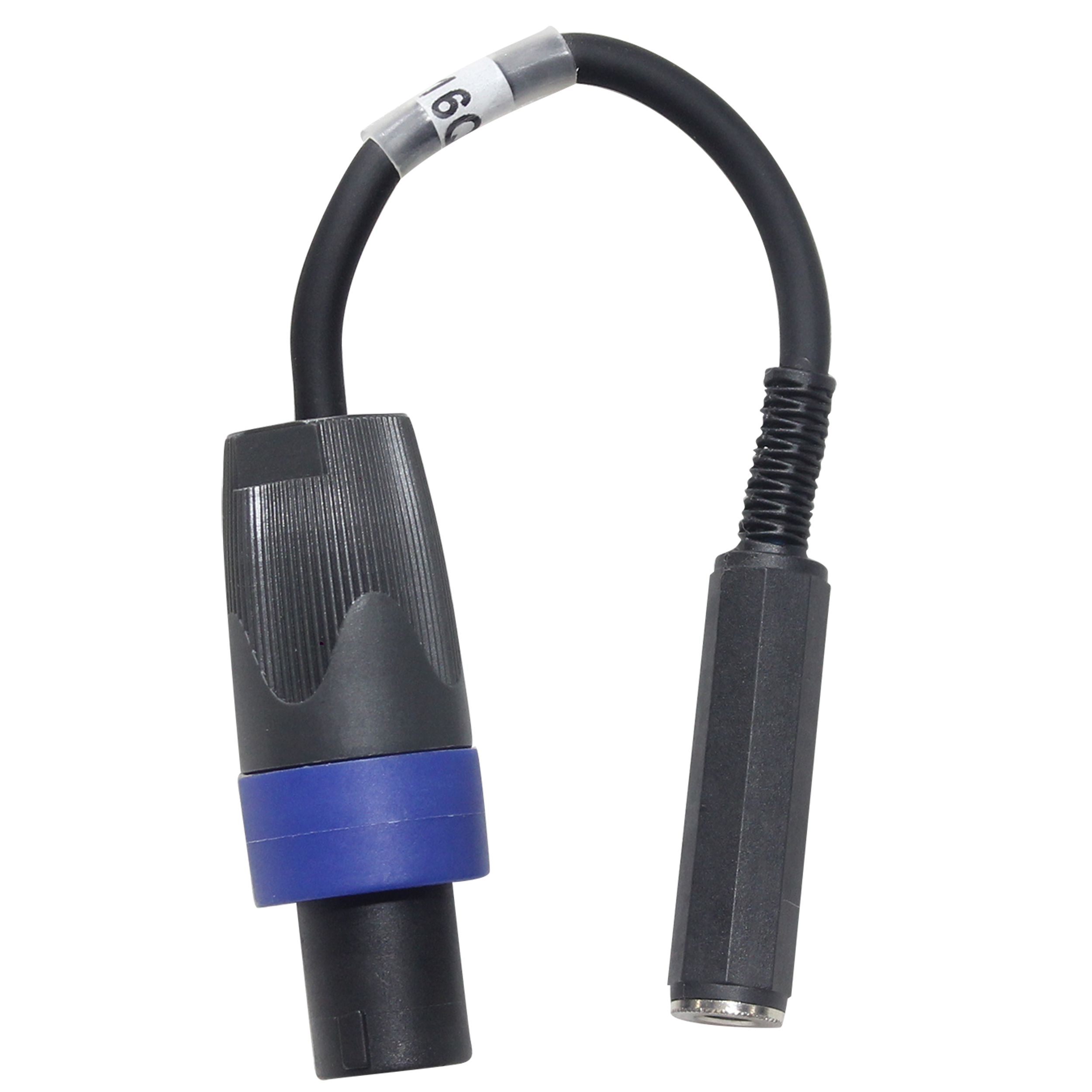 6" Speaker Twist connector Male  to 1/4" TS-F Female High Performance Speaker Cable